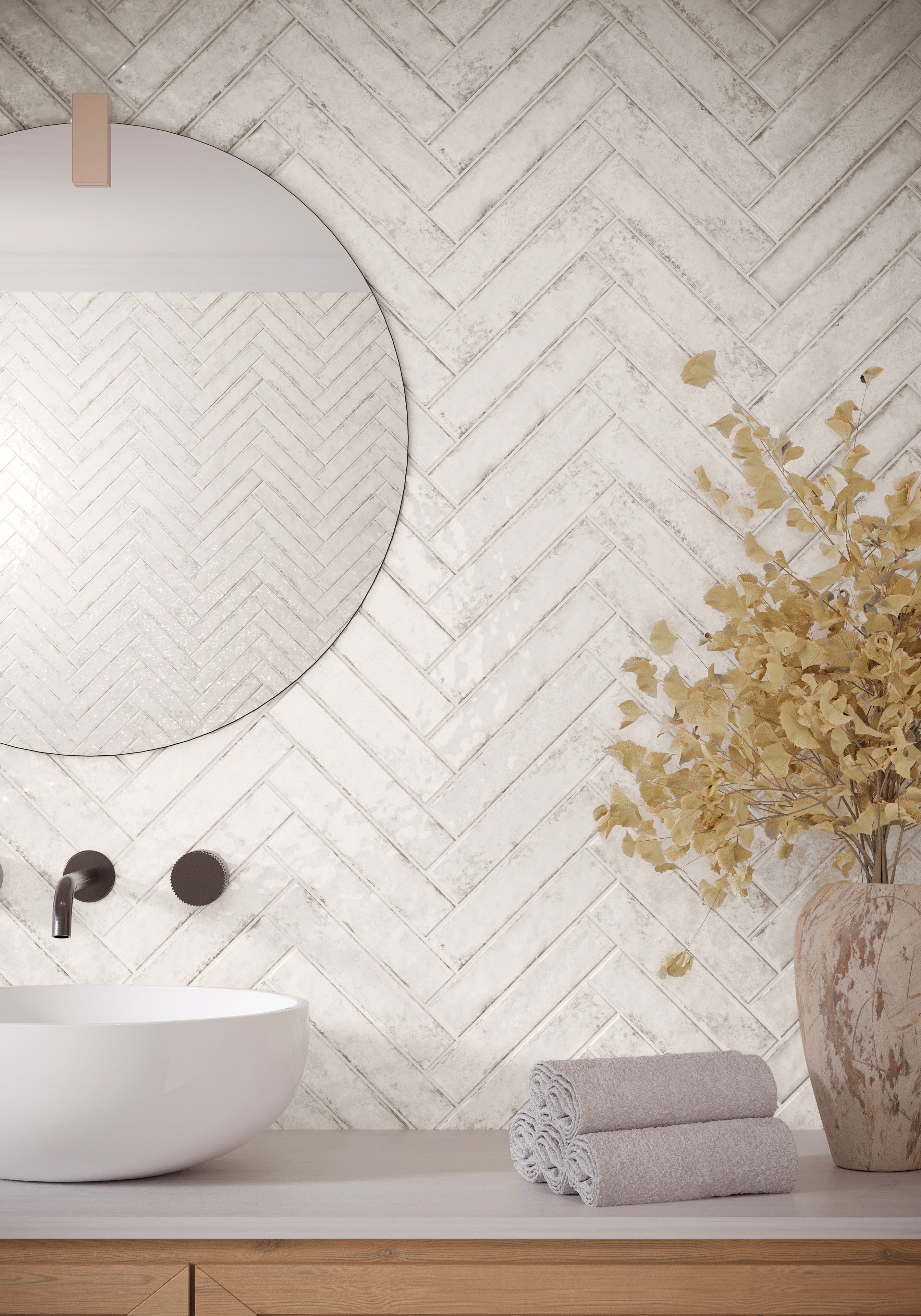 EARTHEN ELEGANCE: Steamy Soiree Field Tile (2"x10"x7-mm | matte | pressed)