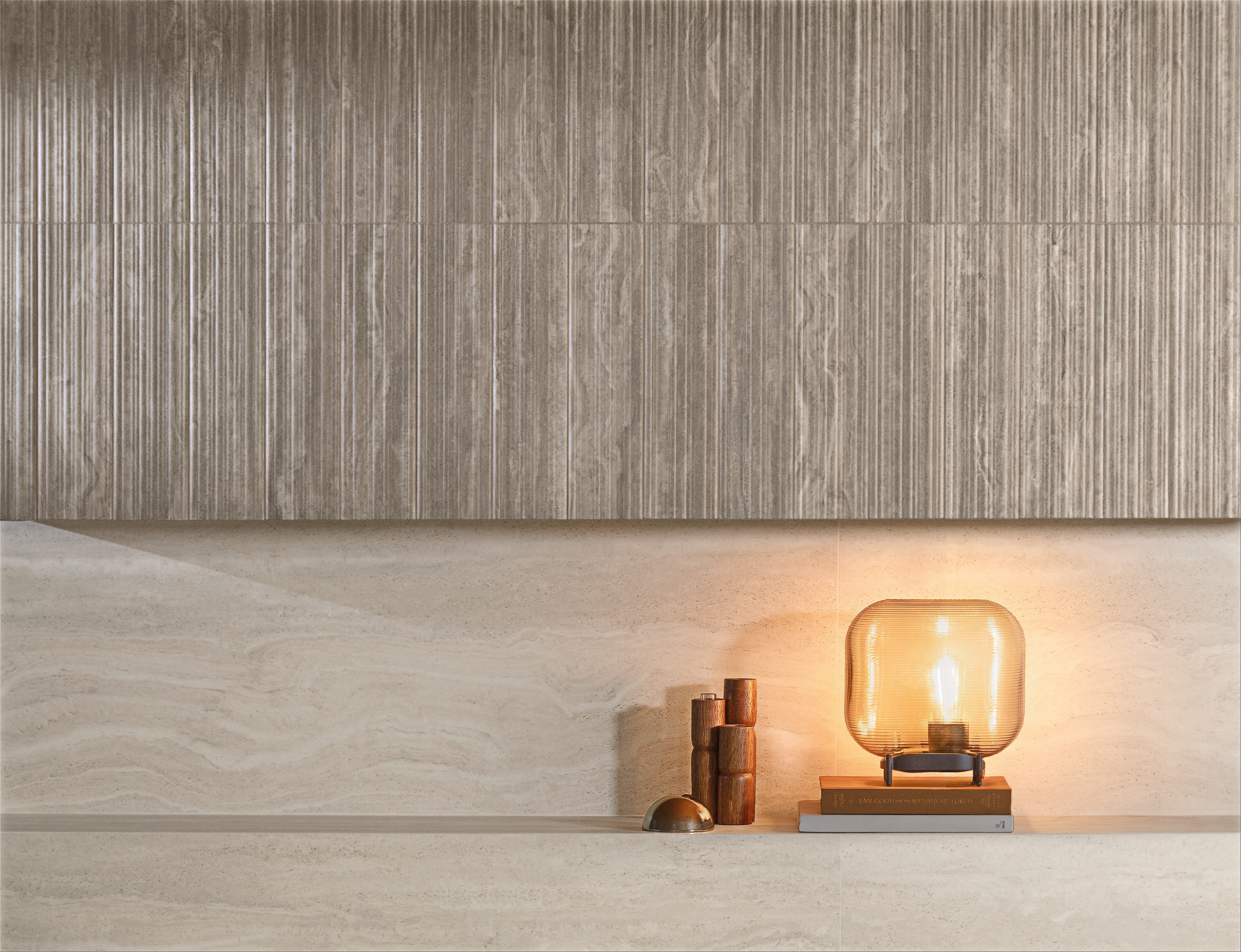 ETERNAL RADIANCE: Enduring Taupe Field Tile (48"x48"x7-mm | natural | rectified)