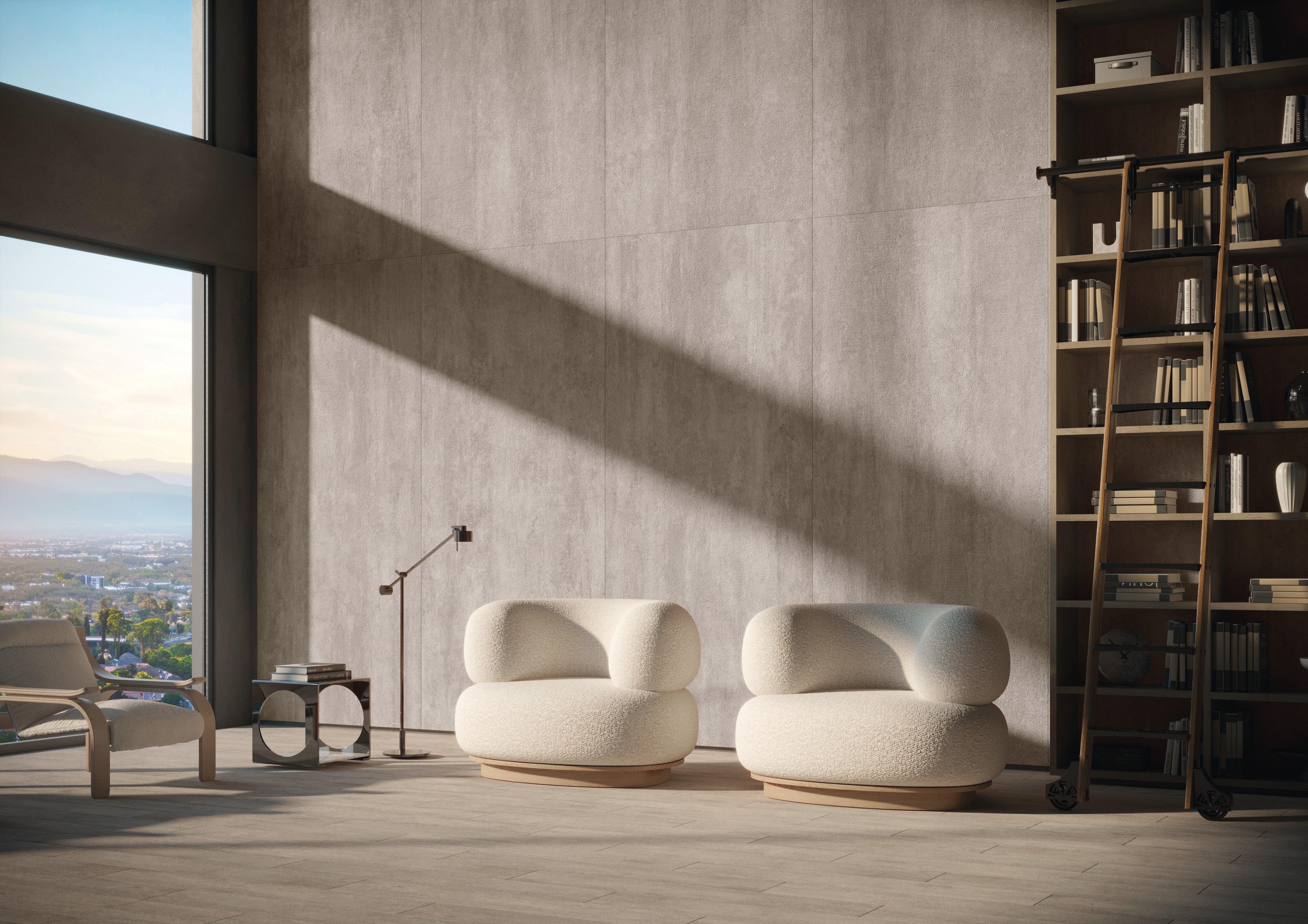 ETHEREAL HARMONY: Elemental Graphite Field Tile (18"x48"x13.3-mm | matte | rectified)