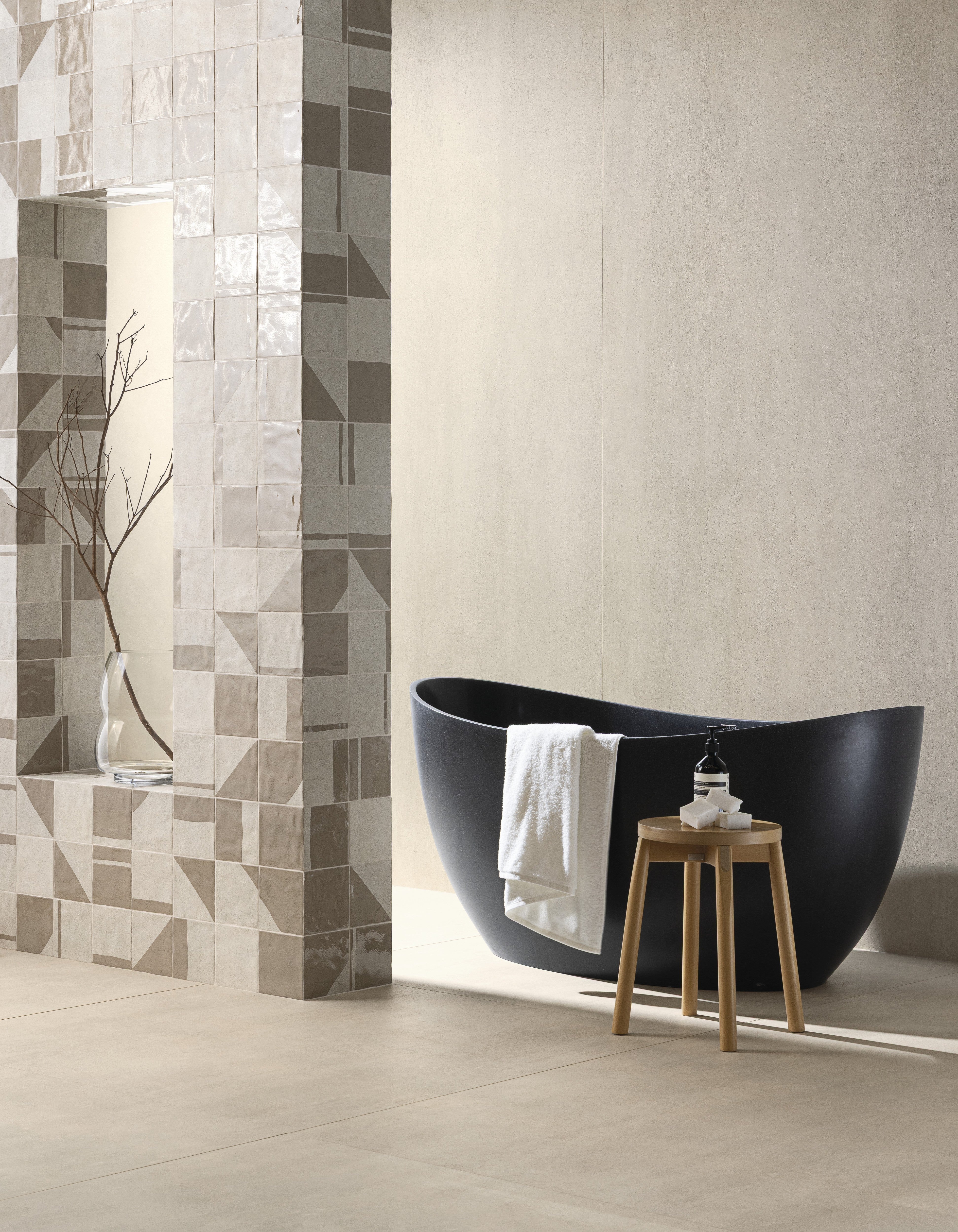 ETHEREAL HARMONY: Ginger Melody Field Tile (6"x6"x7-mm | gloss-matte | pressed)