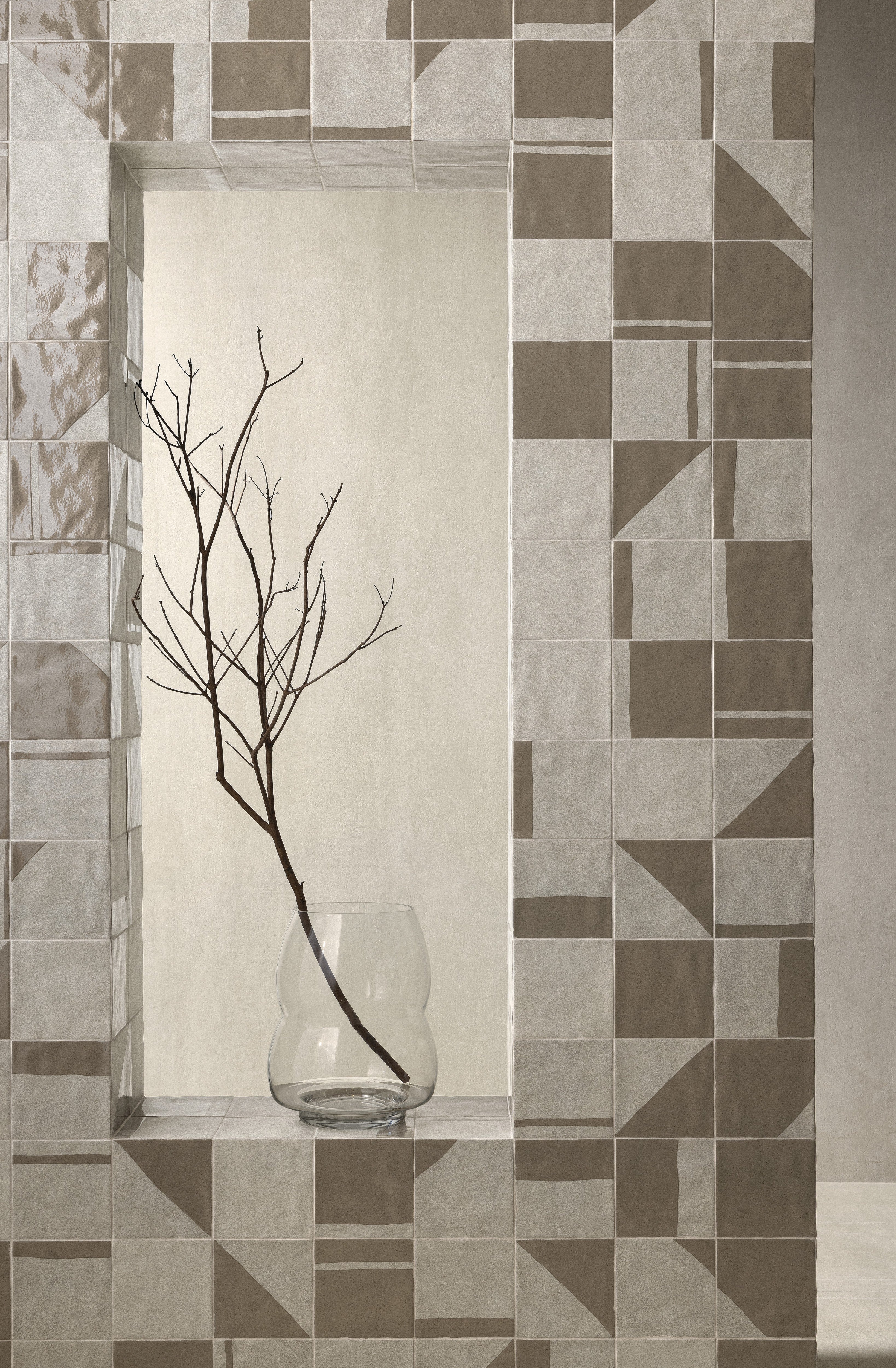 ETHEREAL HARMONY: Ginger Melody Field Tile (6"x6"x7-mm | gloss-matte | pressed)