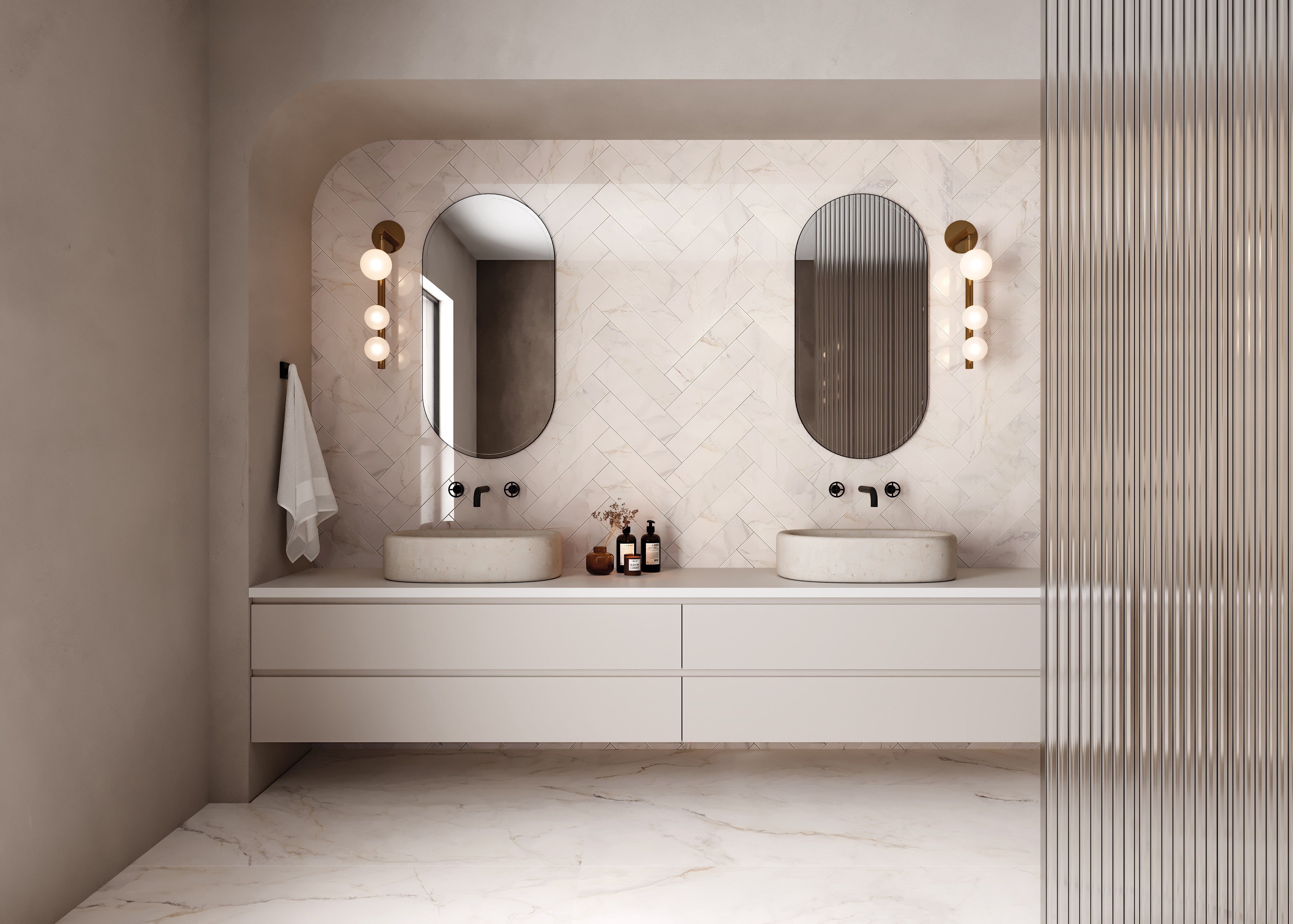 GOLDEN APUAN: Apuan Sunrise Field Tile (48"x48"x7-mm | polished | rectified)