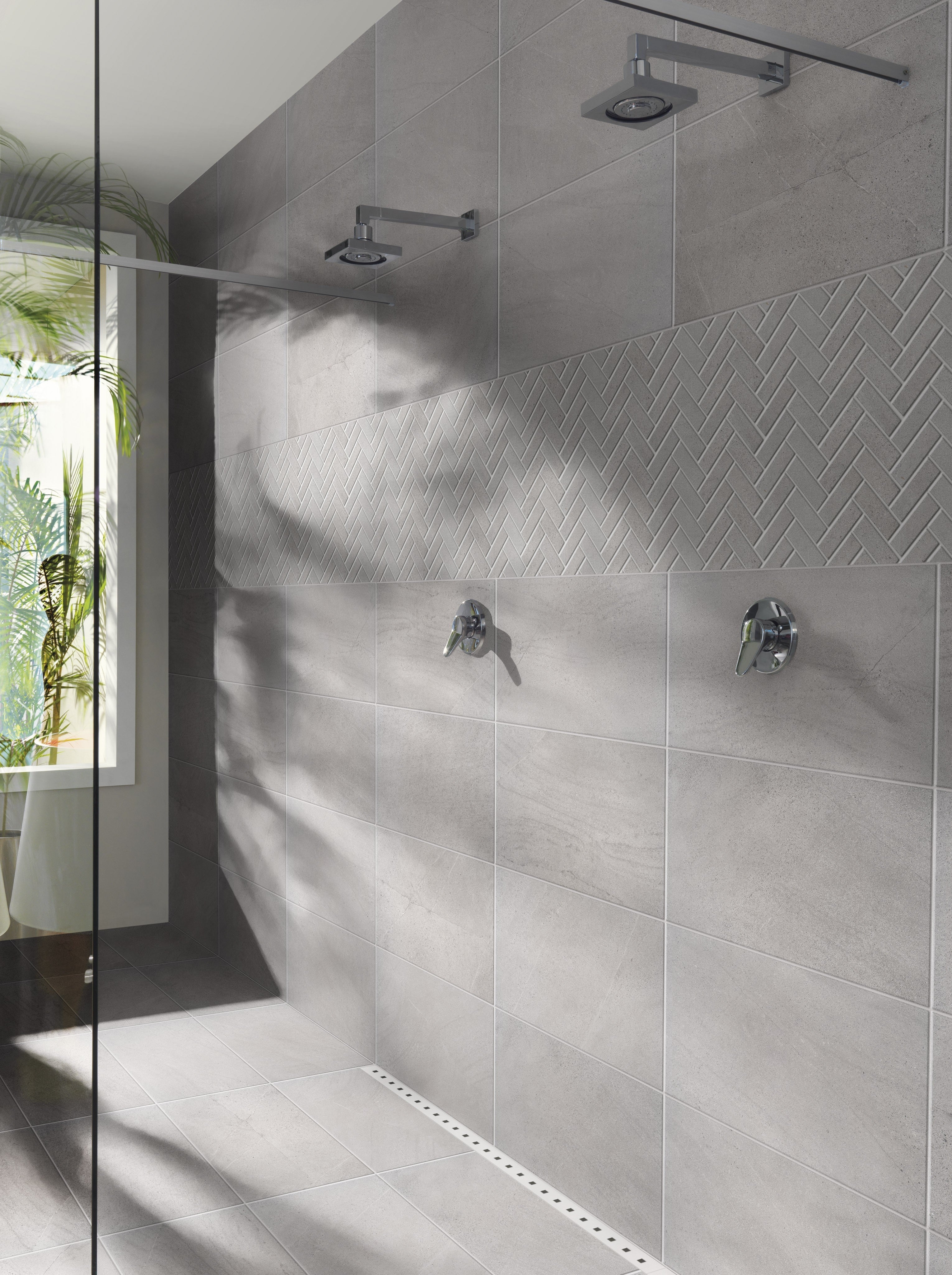 LUSTROUS RIVIERA: Silvery Surf Bullnose Trim (3"x12"x8-mm | natural | rectified)