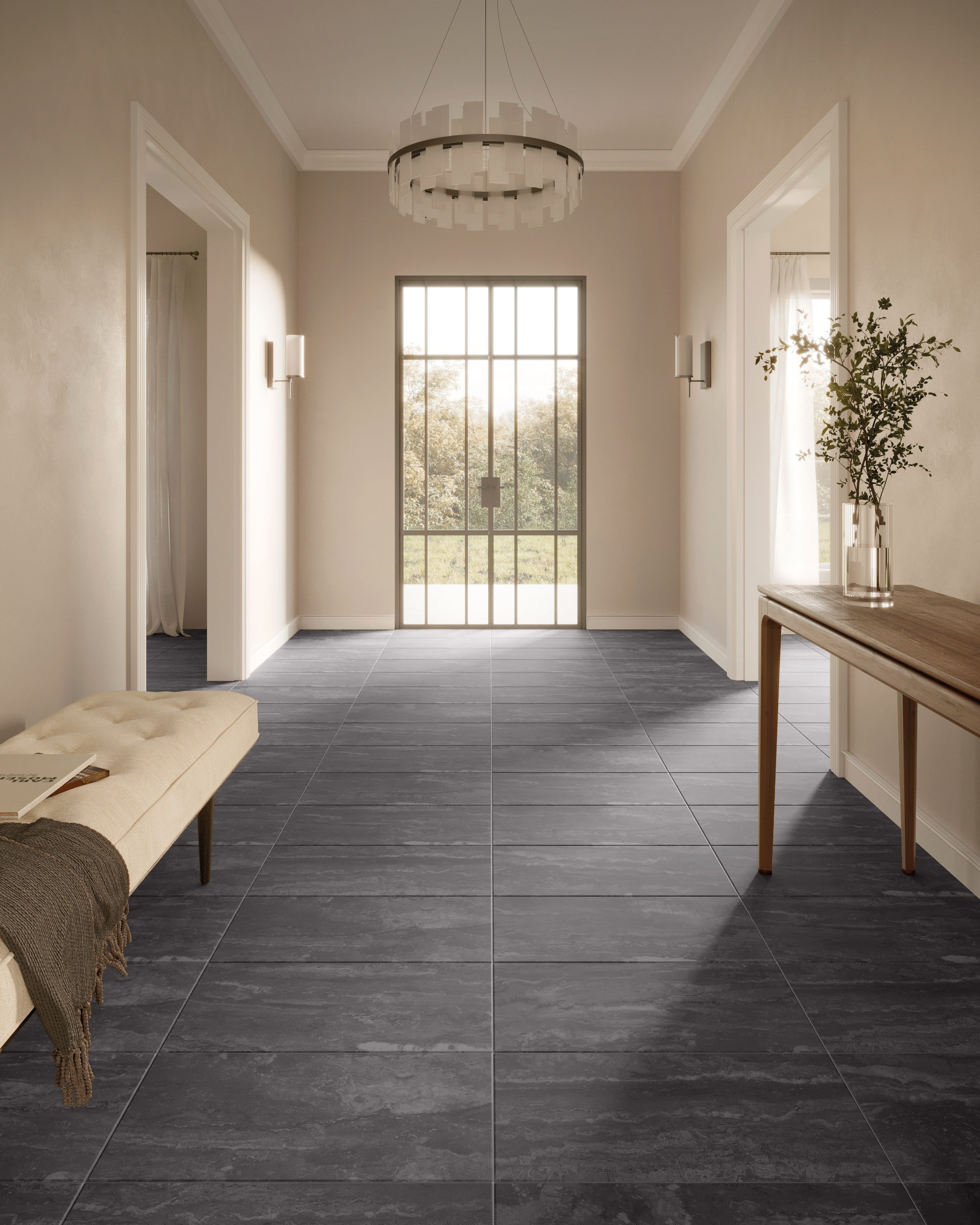 MYSTIC METROPOLIS: Metropolitan Midnight Bullnose Trim (3"x12"x8-mm | natural | rectified)
