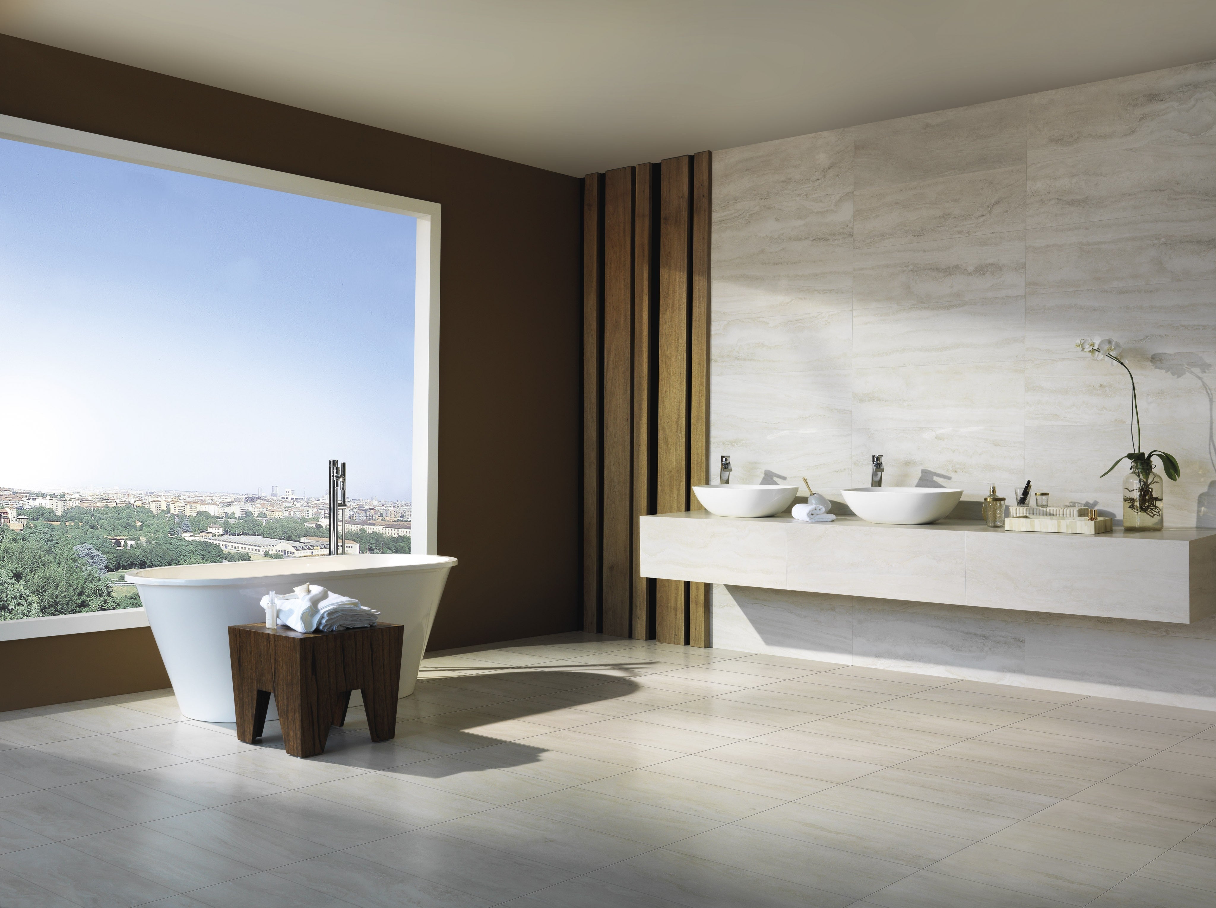 NAVONA NUANCE: Bianco Breath Straight Stack 2X2 Mosaic (12"x12"x8-mm | natural | rectified)