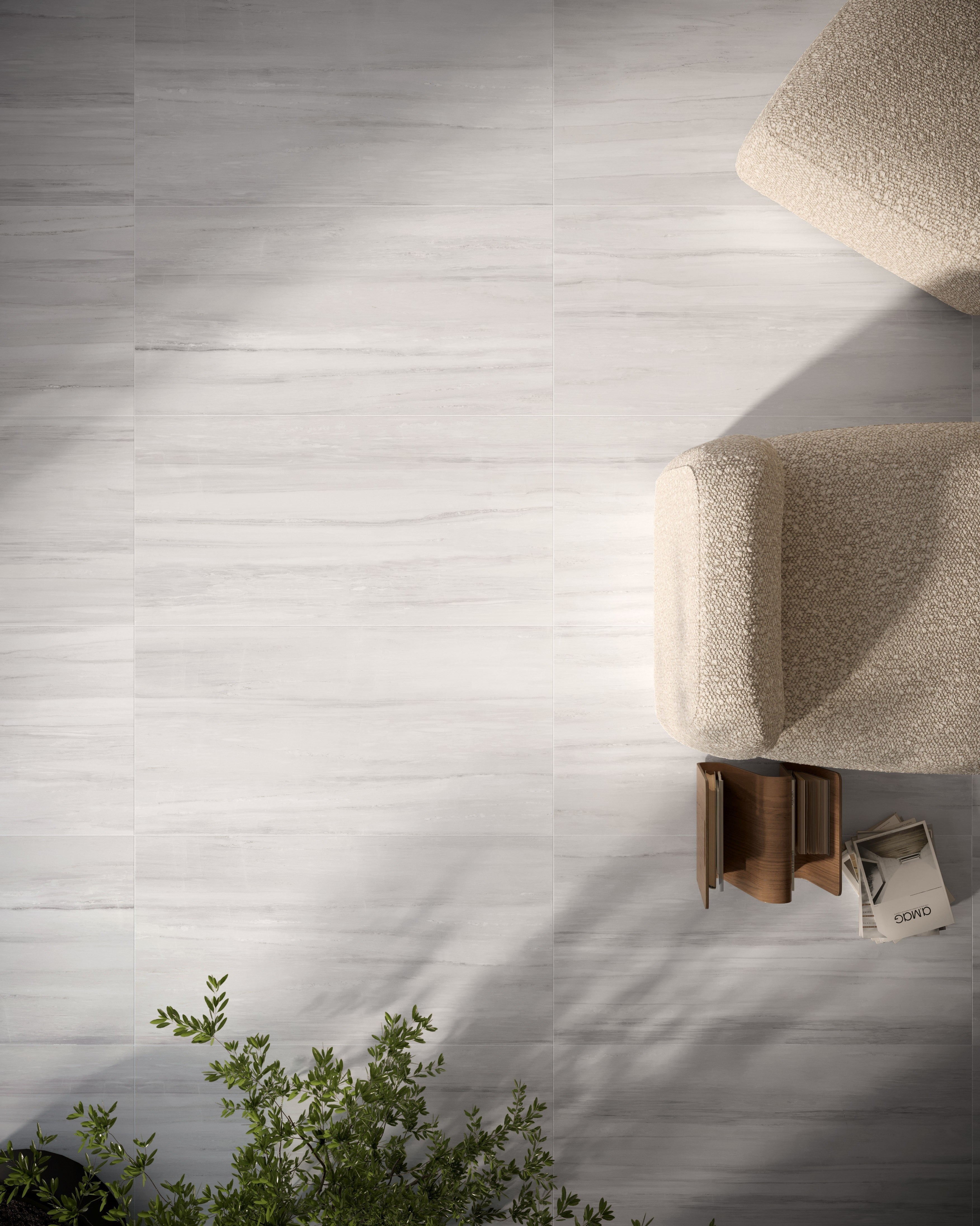 NORDIC REVERIE: Fjord Smoke Bullnose Trim (3"x12"x8-mm | natural | rectified)