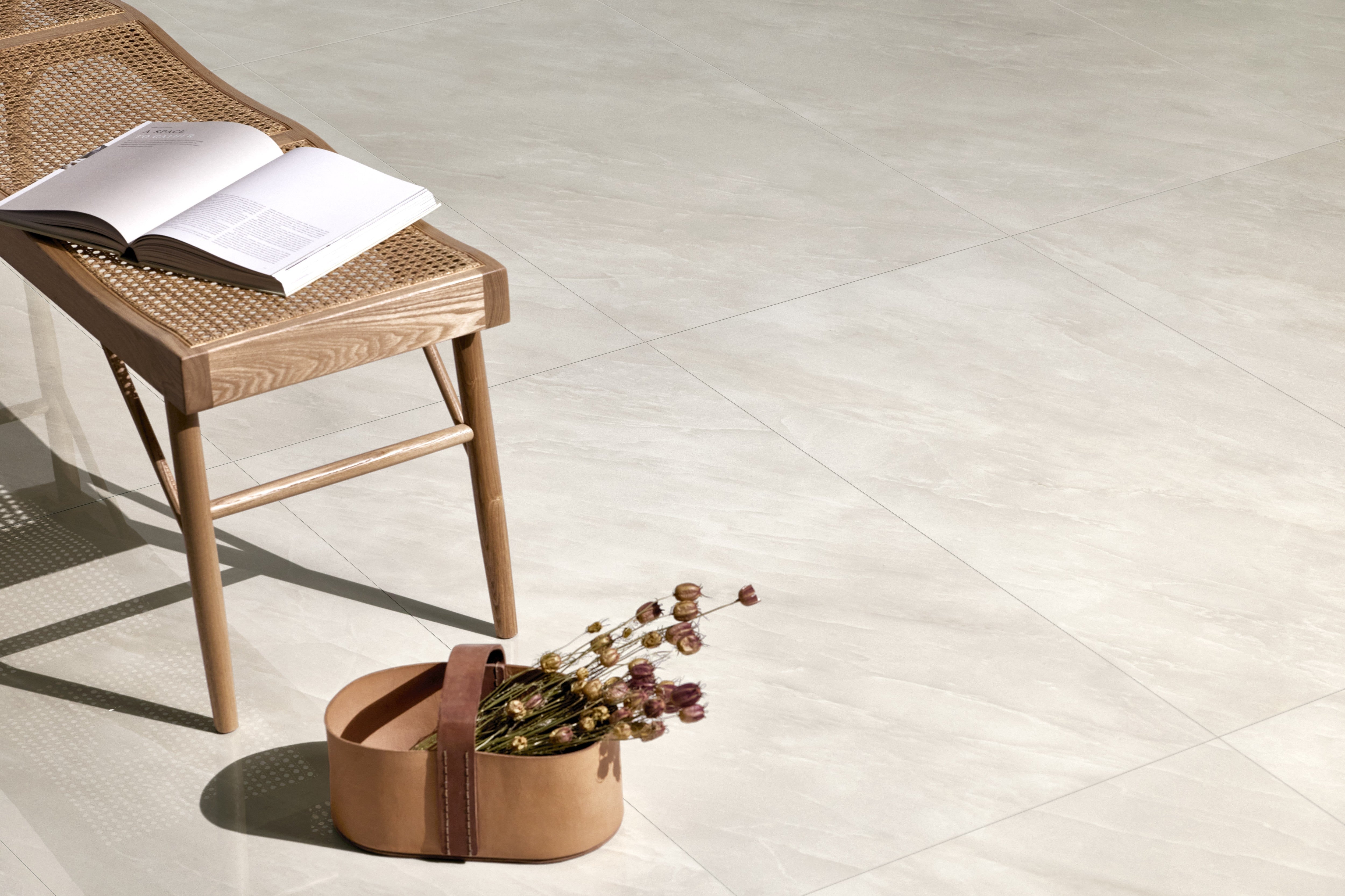 OBSIDIAN OPULENCE: Ebony Enigma Field Tile (48"x48"x7-mm | polished | rectified)