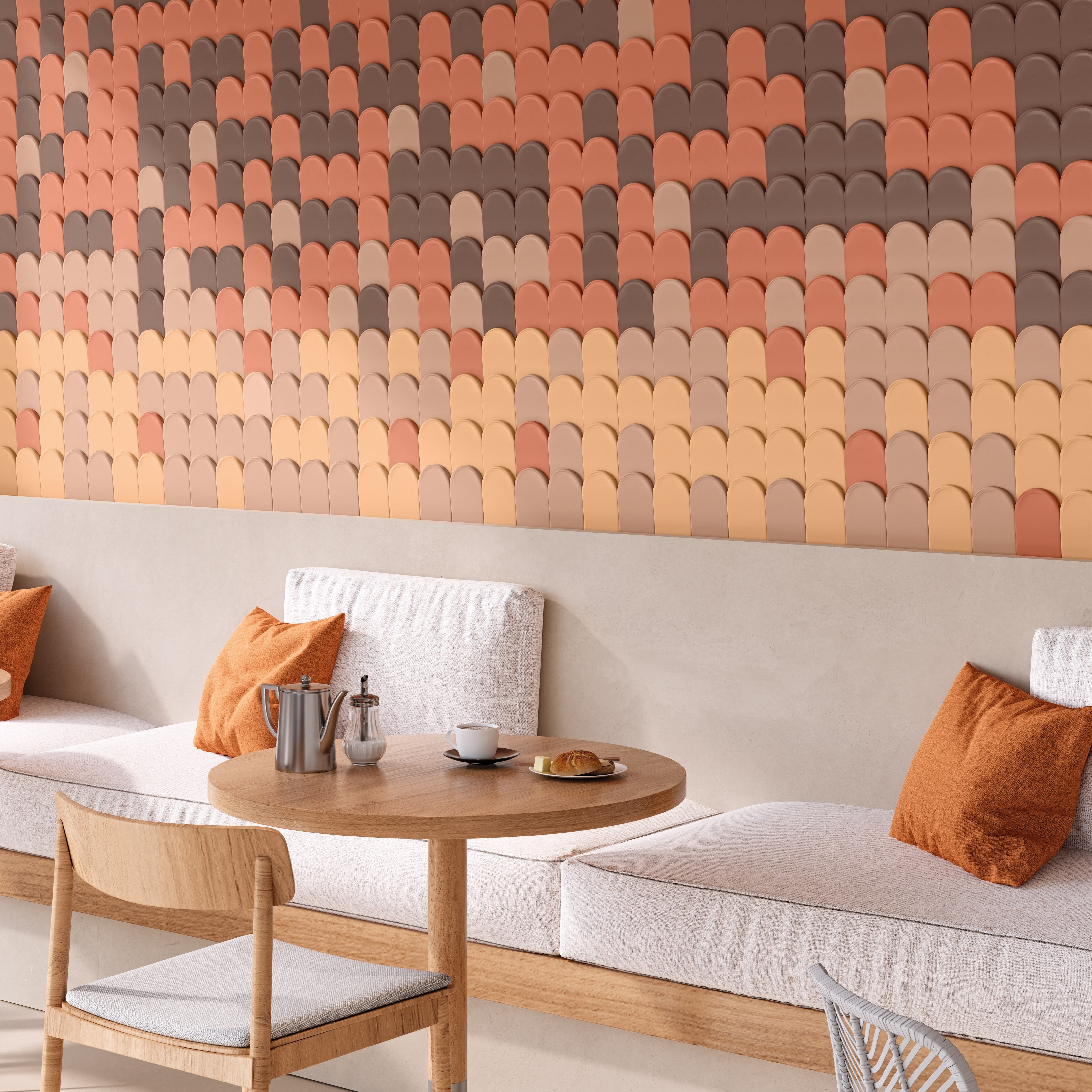 PALETTE PRODIGY: Prodigy Nutmeg Arched Field Tile (3"x7 1/2"x10-mm | matte | pressed)
