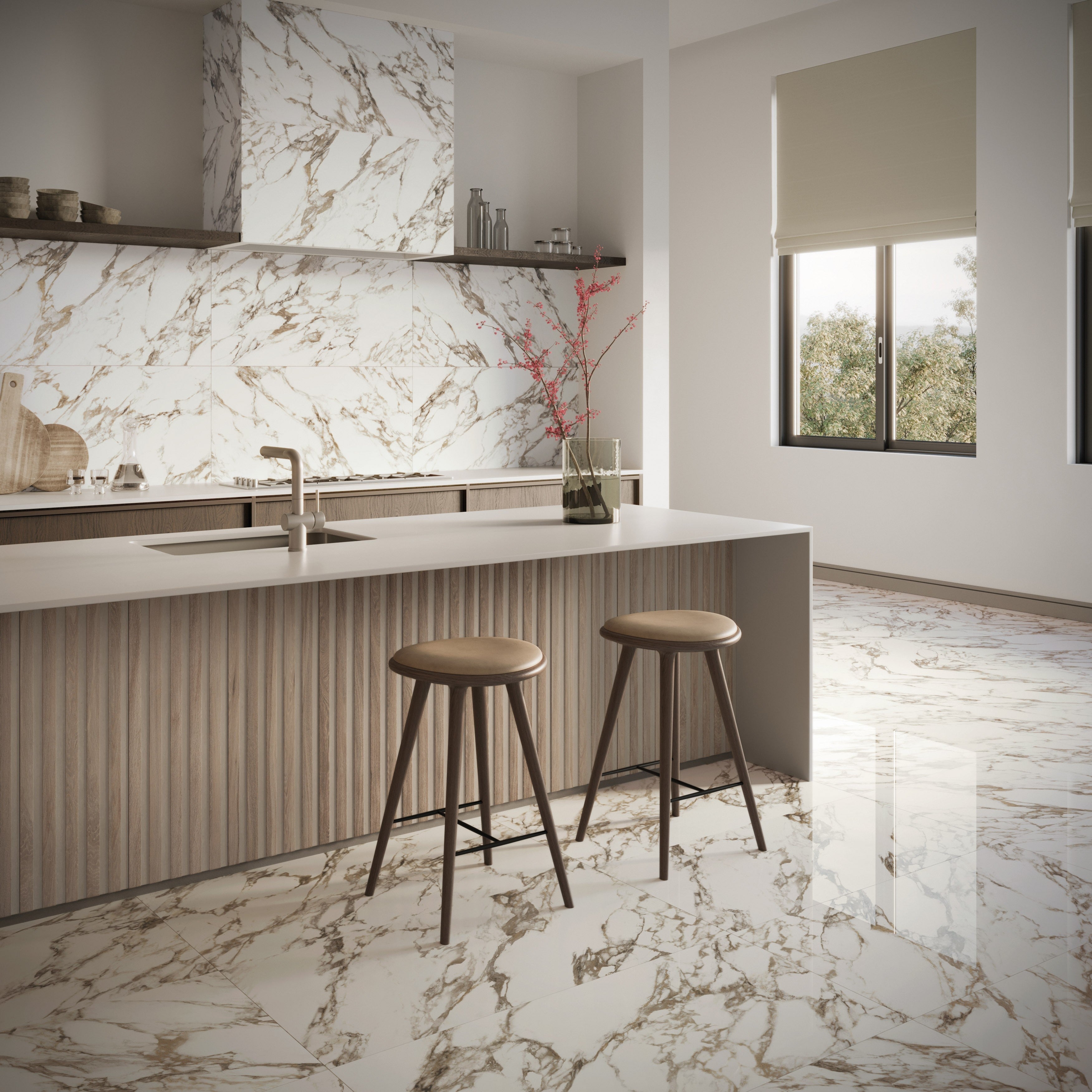 RENAISSANCE RESONANCE: Classic Fresco Bullnose Trim (3"x12"x8-mm | natural | rectified)