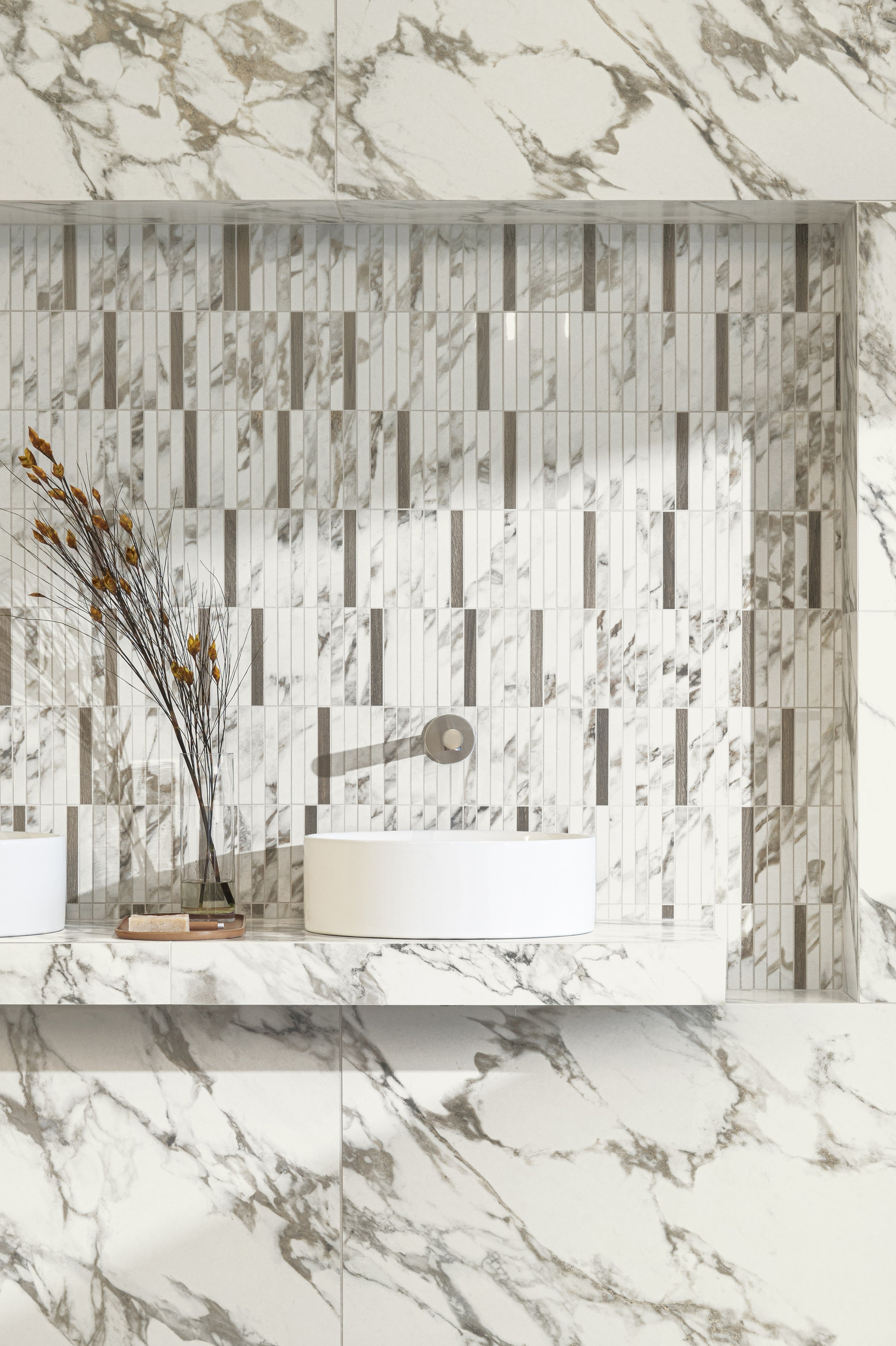 RENAISSANCE RESONANCE: Classic Fresco Bullnose Trim (3"x12"x8-mm | polished | rectified)