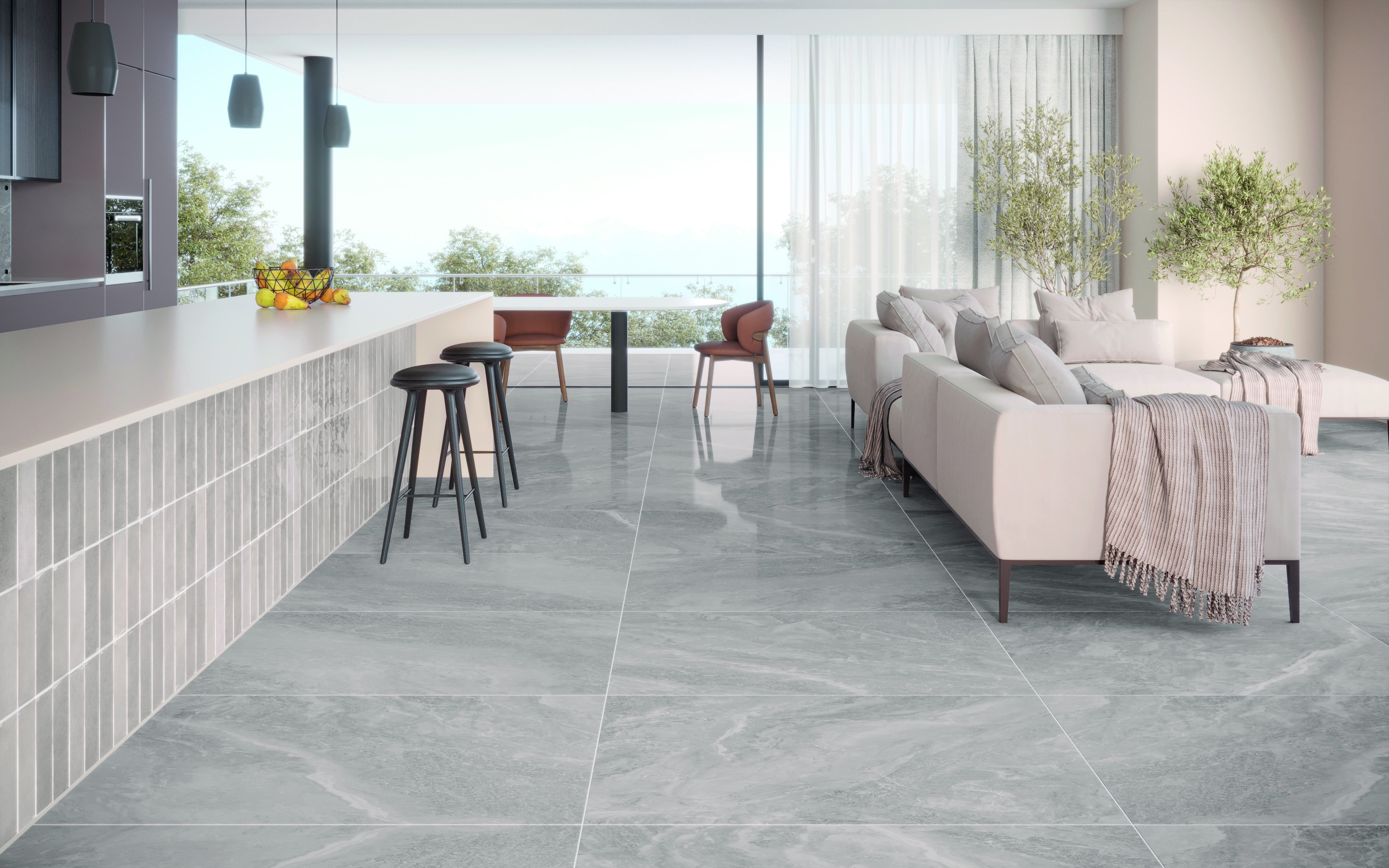 RUSTIC RESERVOIR: Reservoir Fall Field Tile (3"x10"x8-mm | glossy | pressed)