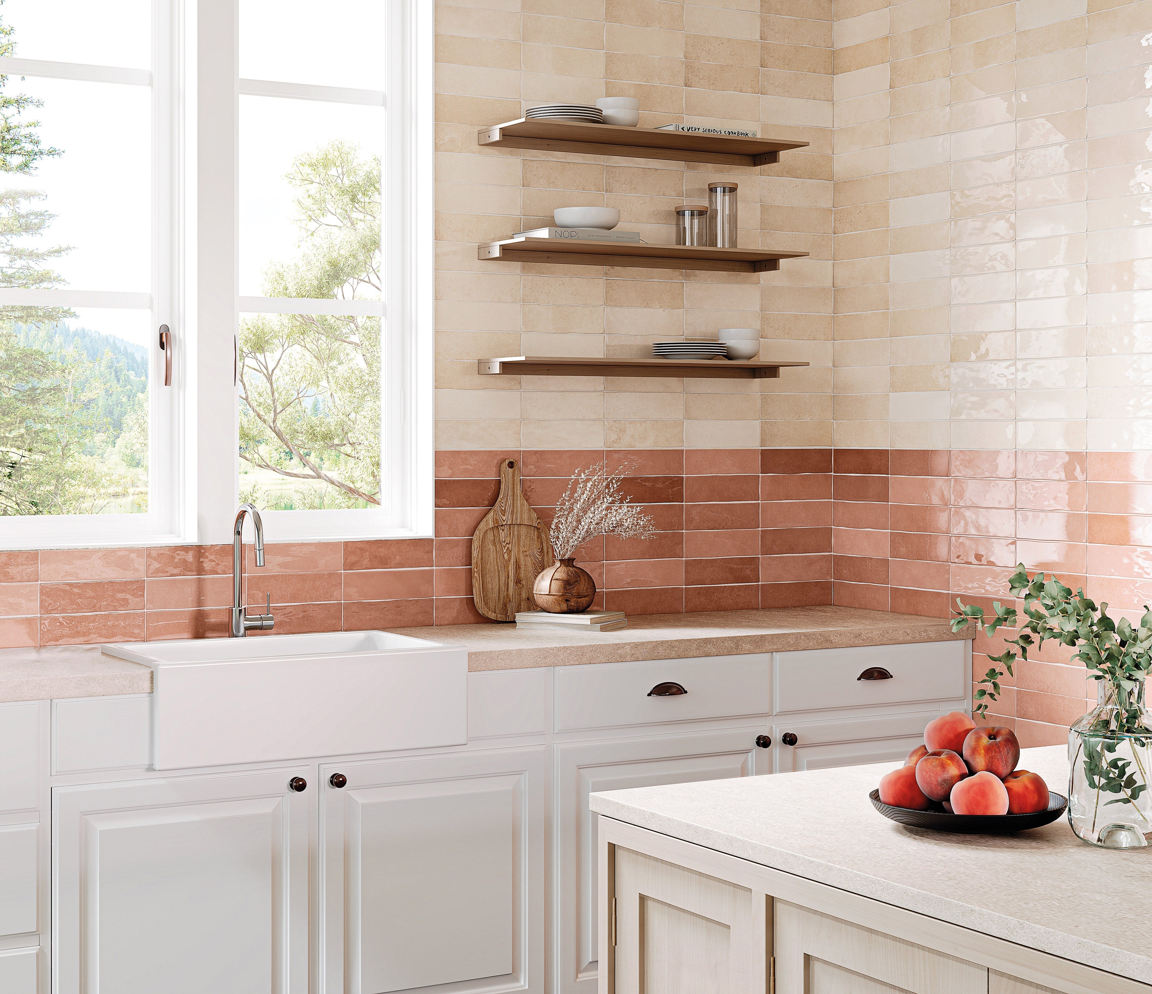 RUSTIC RESERVOIR: Reservoir Floral Foam Field Tile (3"x10"x8-mm | glossy | pressed)