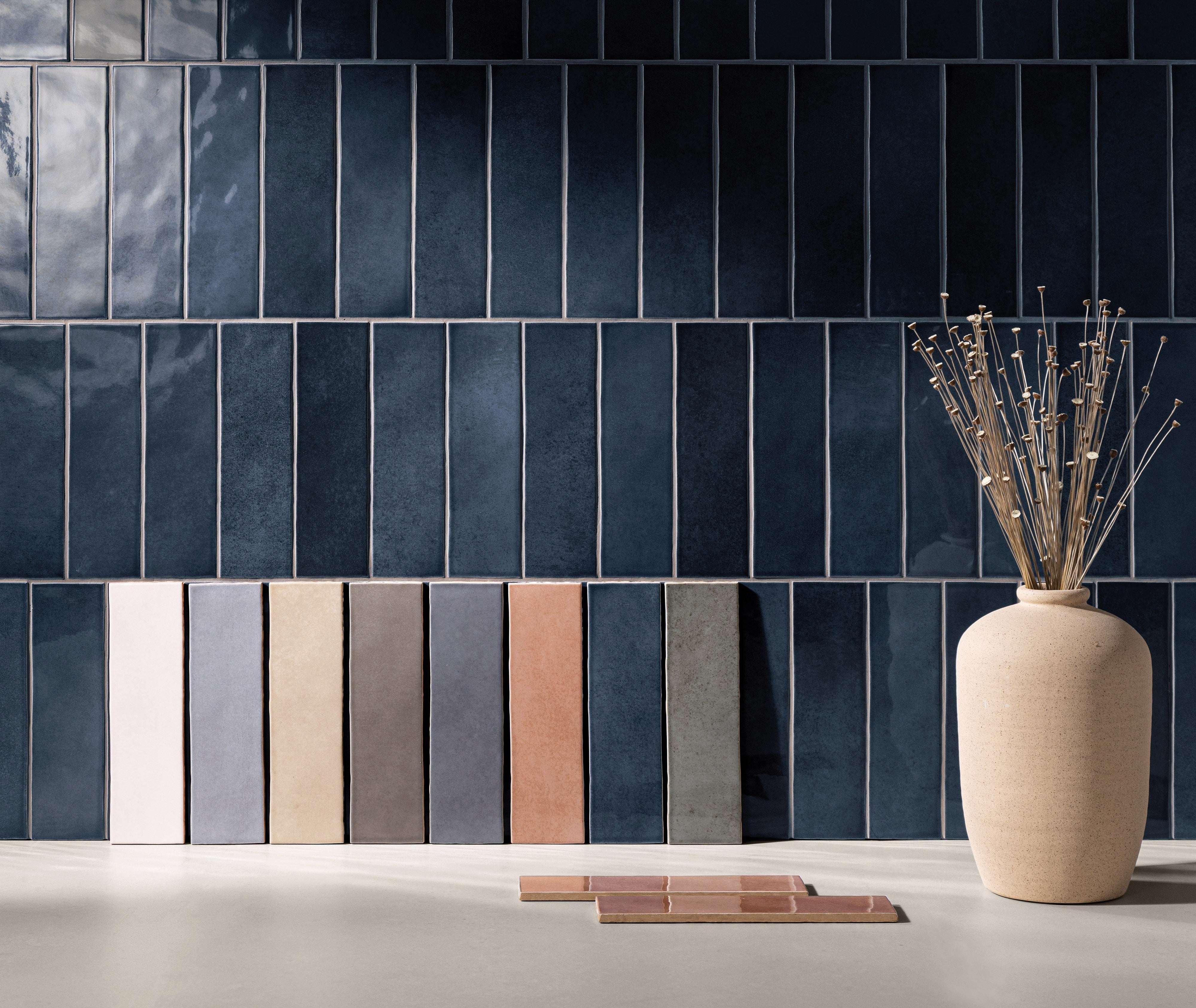 RUSTIC RESERVOIR: Reservoir Lagoon Luster Field Tile (3"x10"x8-mm | glossy | pressed)