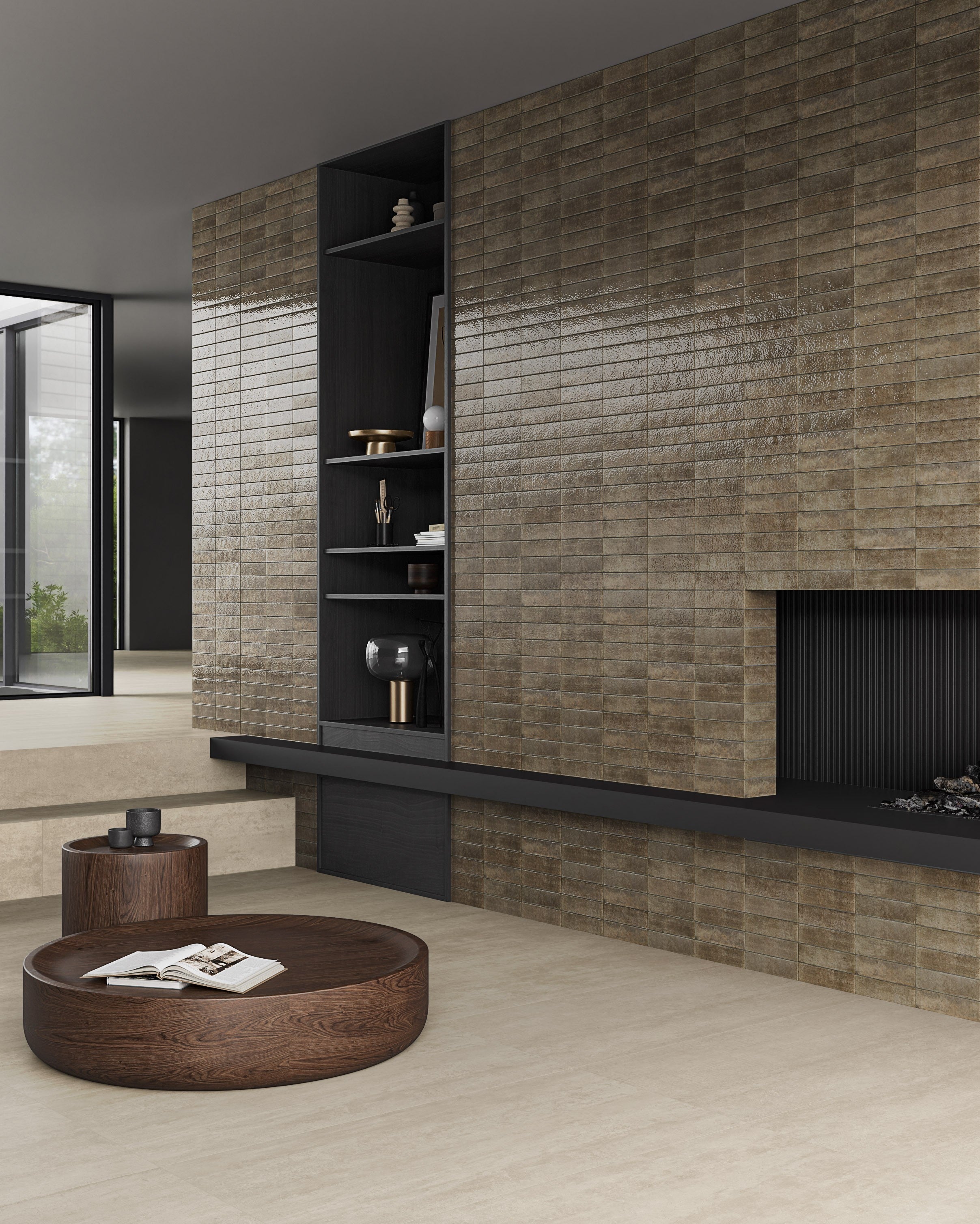SCULPTED HARMONY: Mist Harmony Textured Field Tile (2 1/2"x9"x9.5-mm | glossy | pressed)