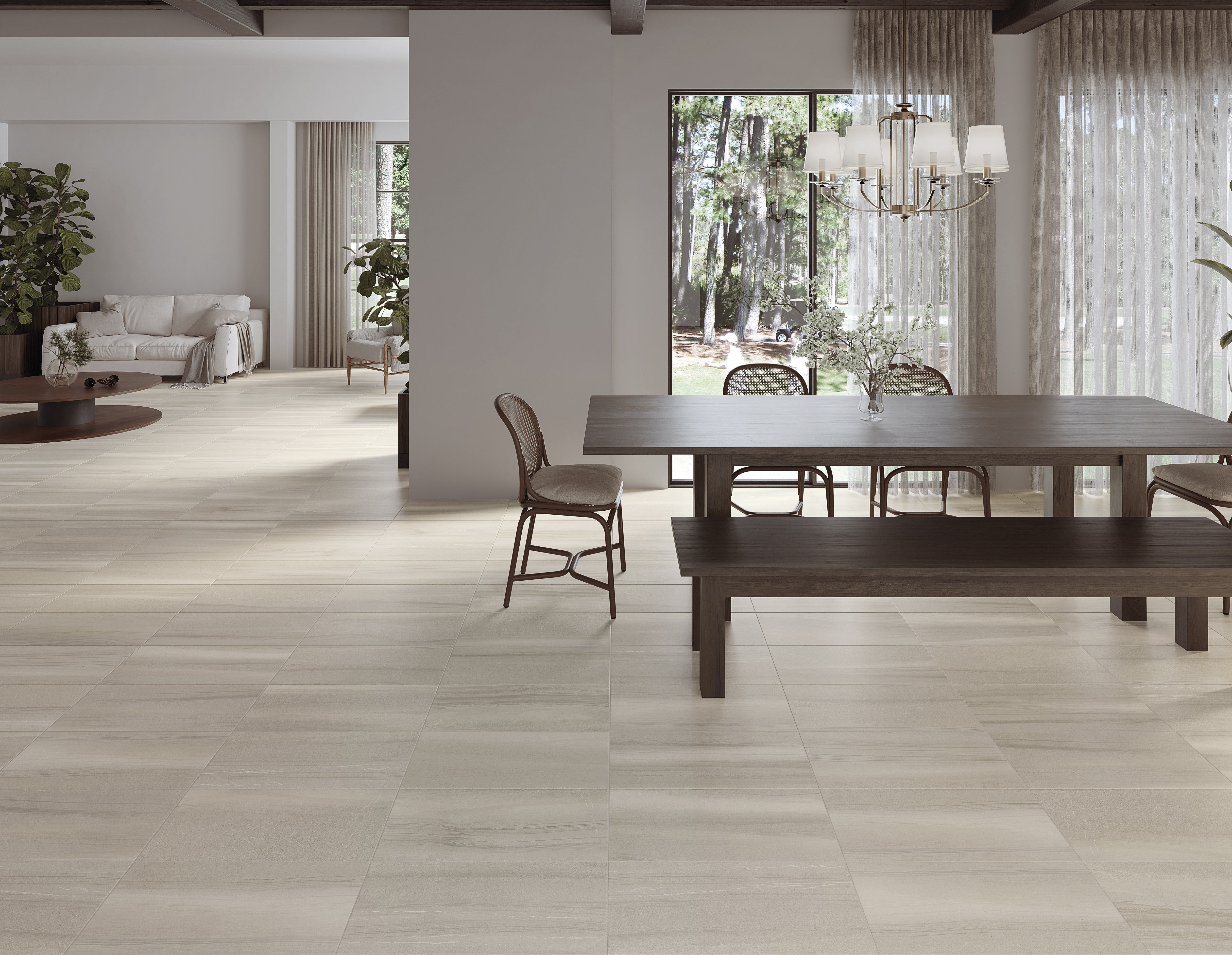 SILHOUETTE SANDS: Pearl Oasis Bullnose Trim (3"x12"x8-mm | natural | pressed)