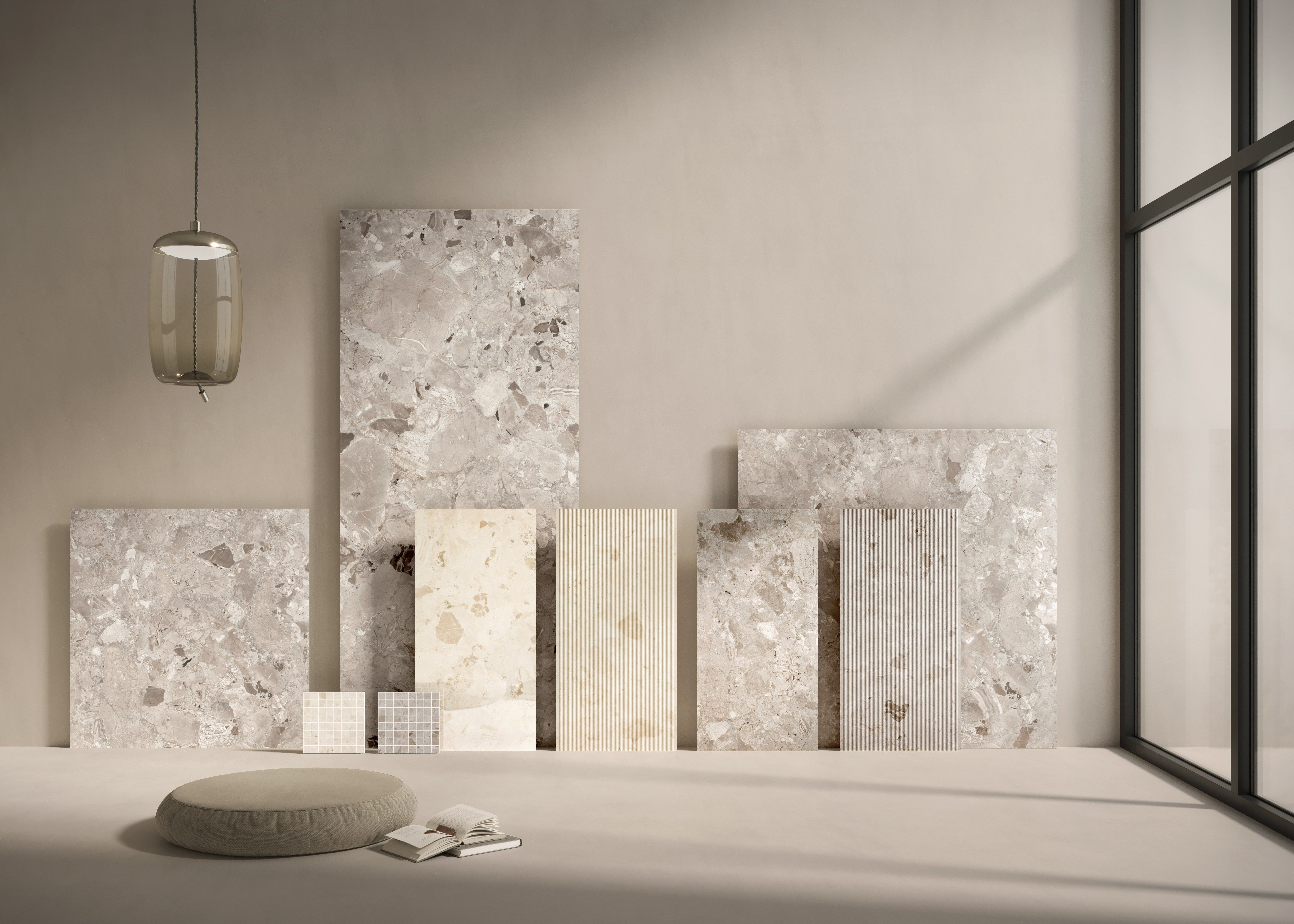 STONEWORK SONATA: Almond Aria Field Tile (48"x48"x7-mm | natural | rectified)