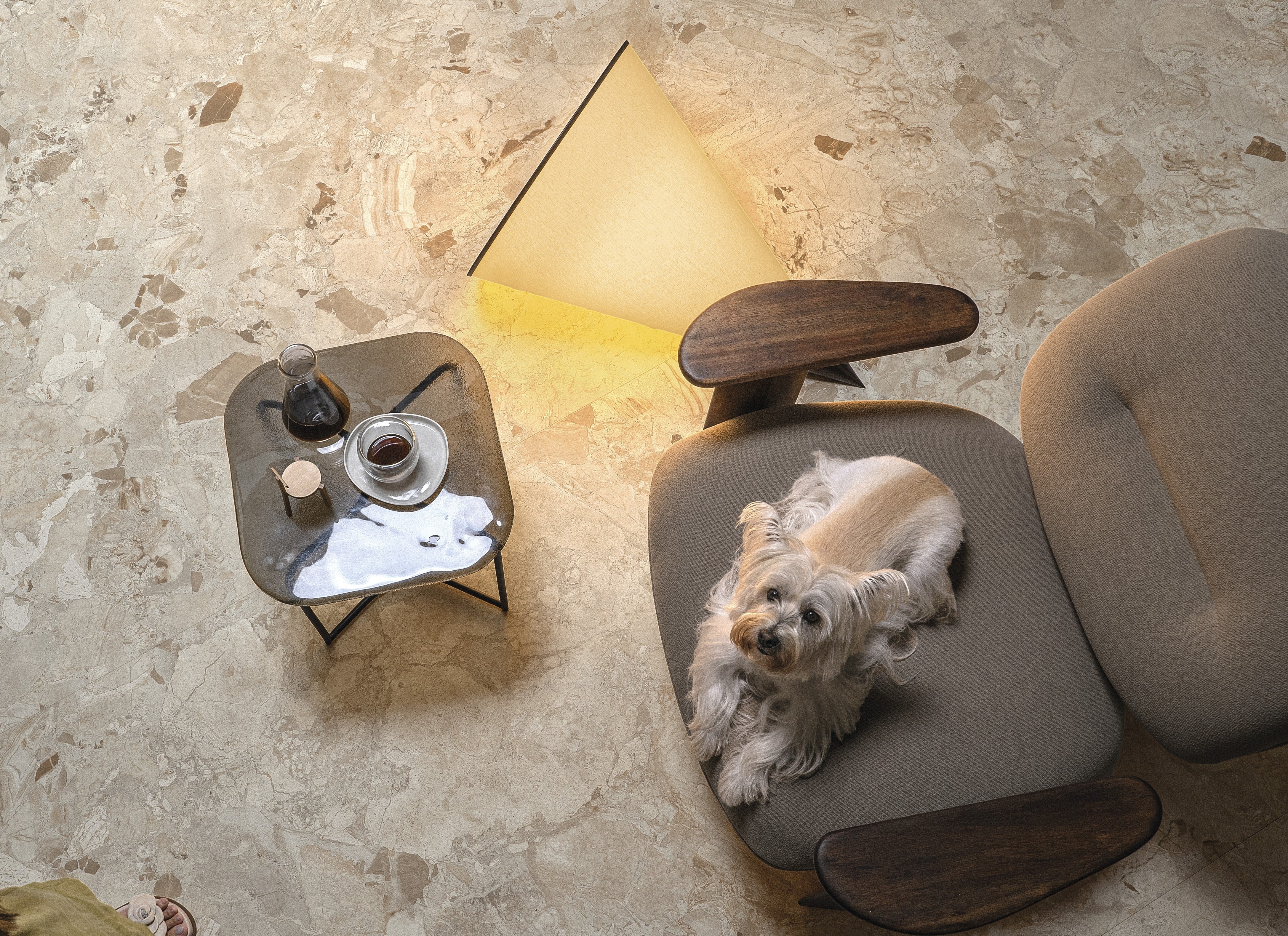 STONEWORK SONATA: Almond Aria Straight Stack 1.5X1.5 Mosaic (12"x12"x8.5-mm | natural | rectified)