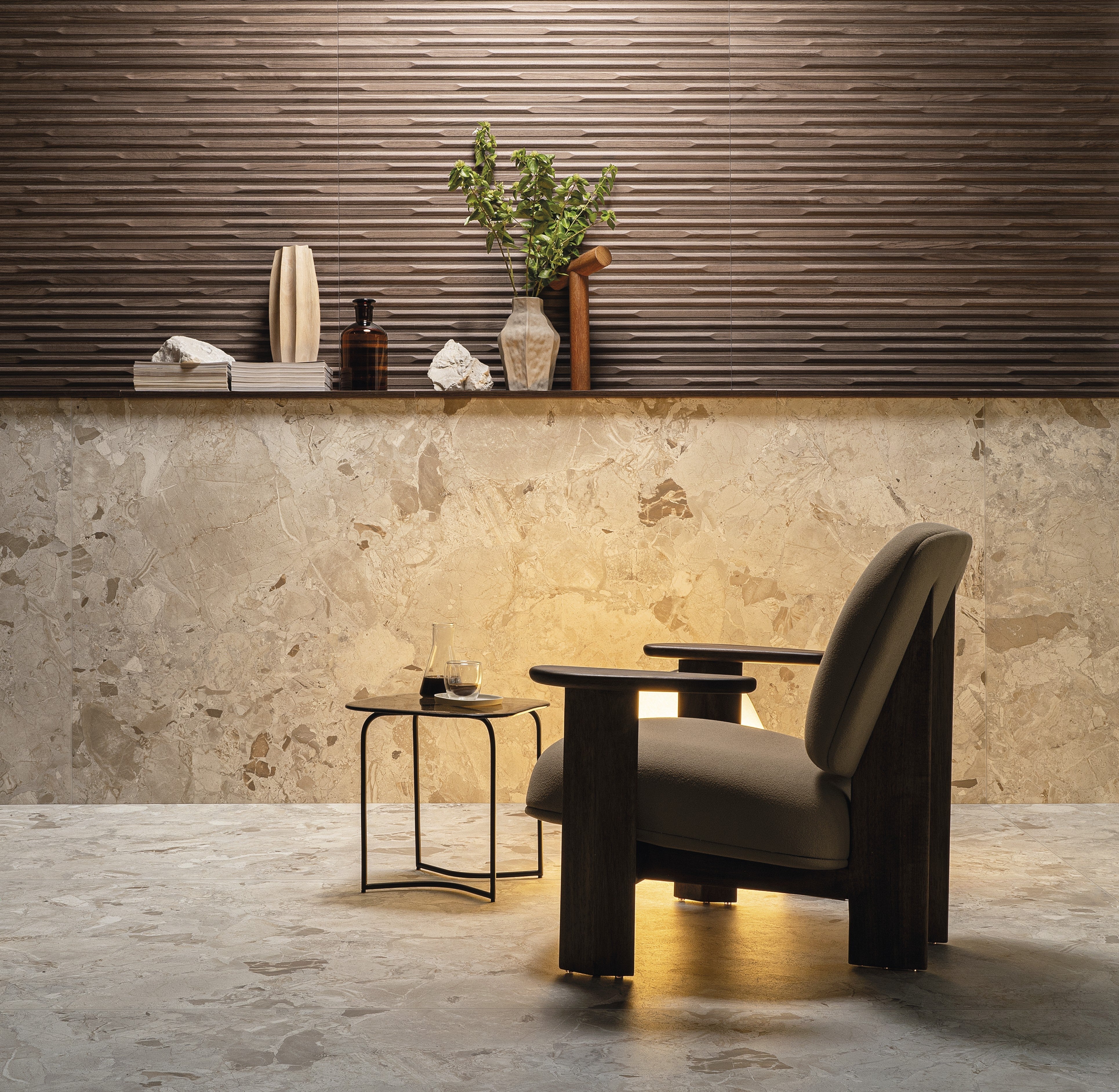 STONEWORK SONATA: Almond Aria Field Tile (24"x48"x13-mm | natural | rectified)