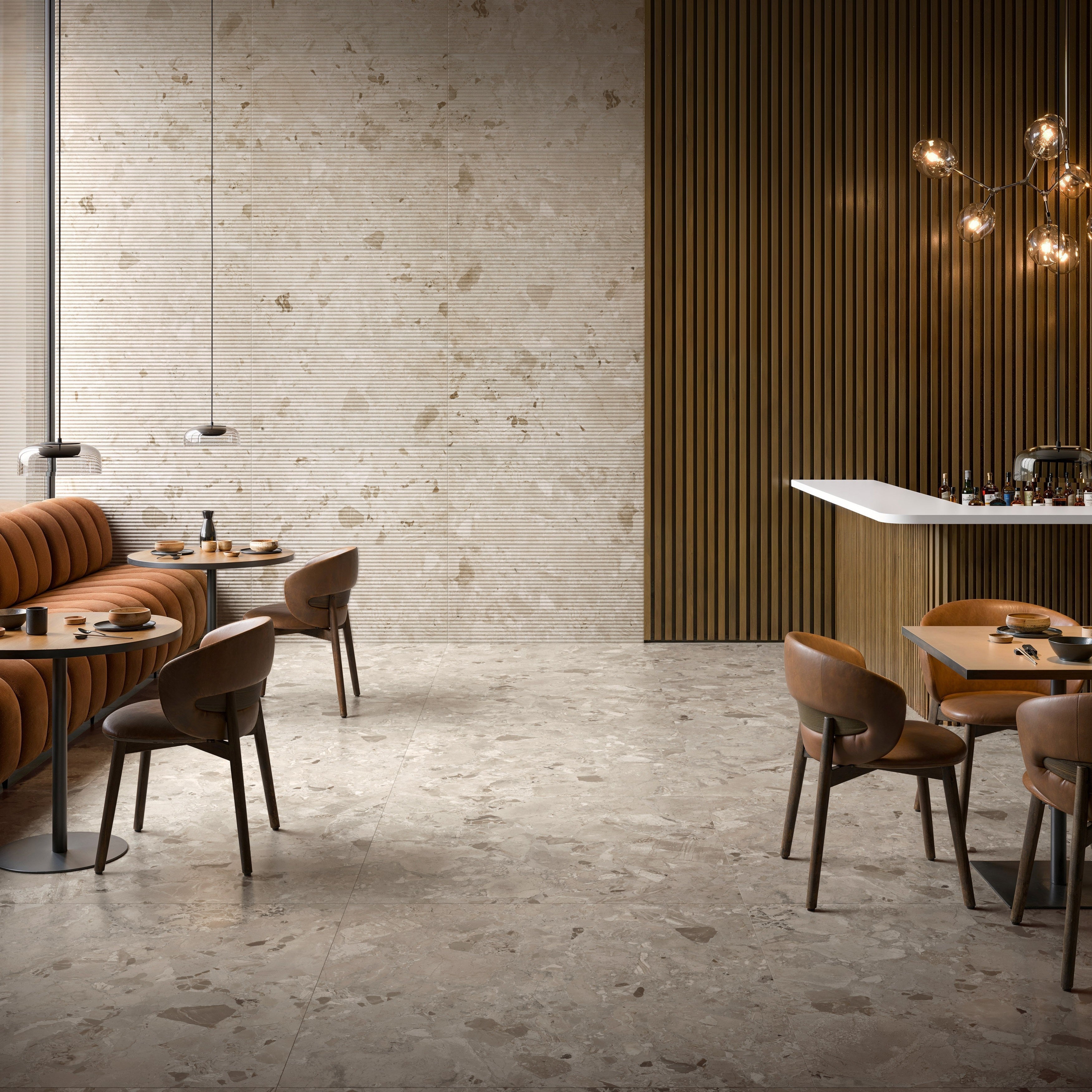 STONEWORK SONATA: Mocha Minuet Field Tile (24"x48"x13-mm | natural | rectified)