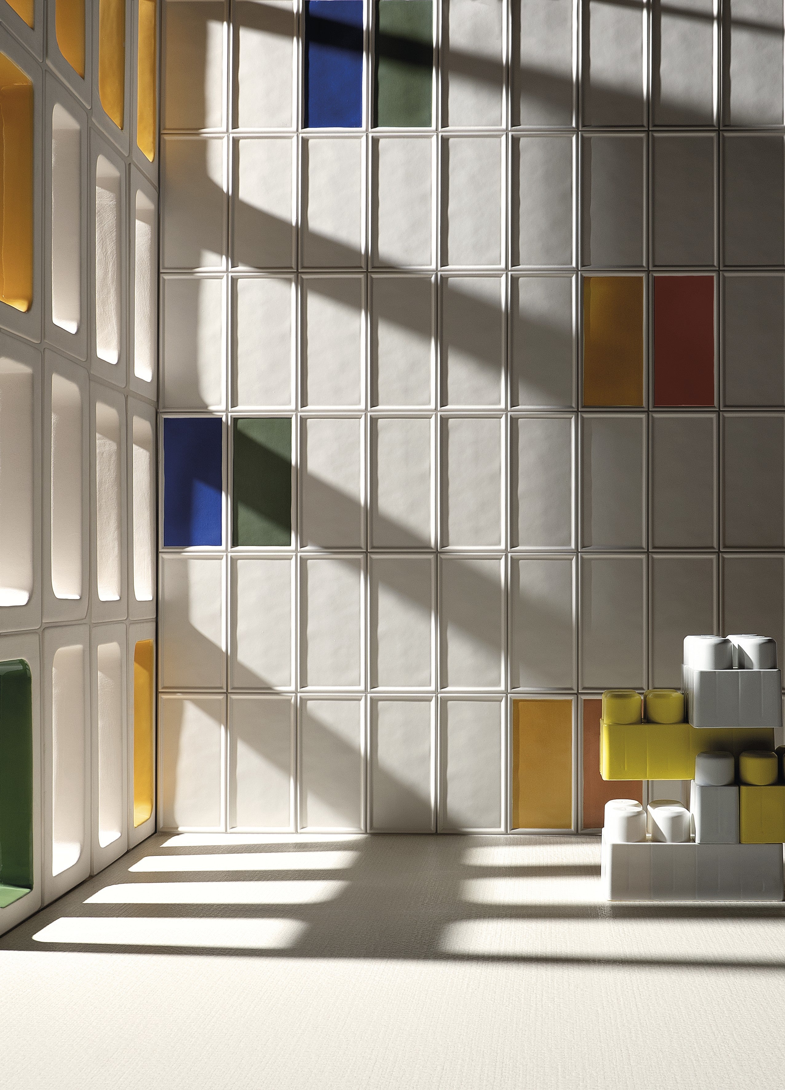 TACTILE STUDIO: Chalk Veil Framed Field Tile (4"x8"x7.4-mm | matte | pressed)