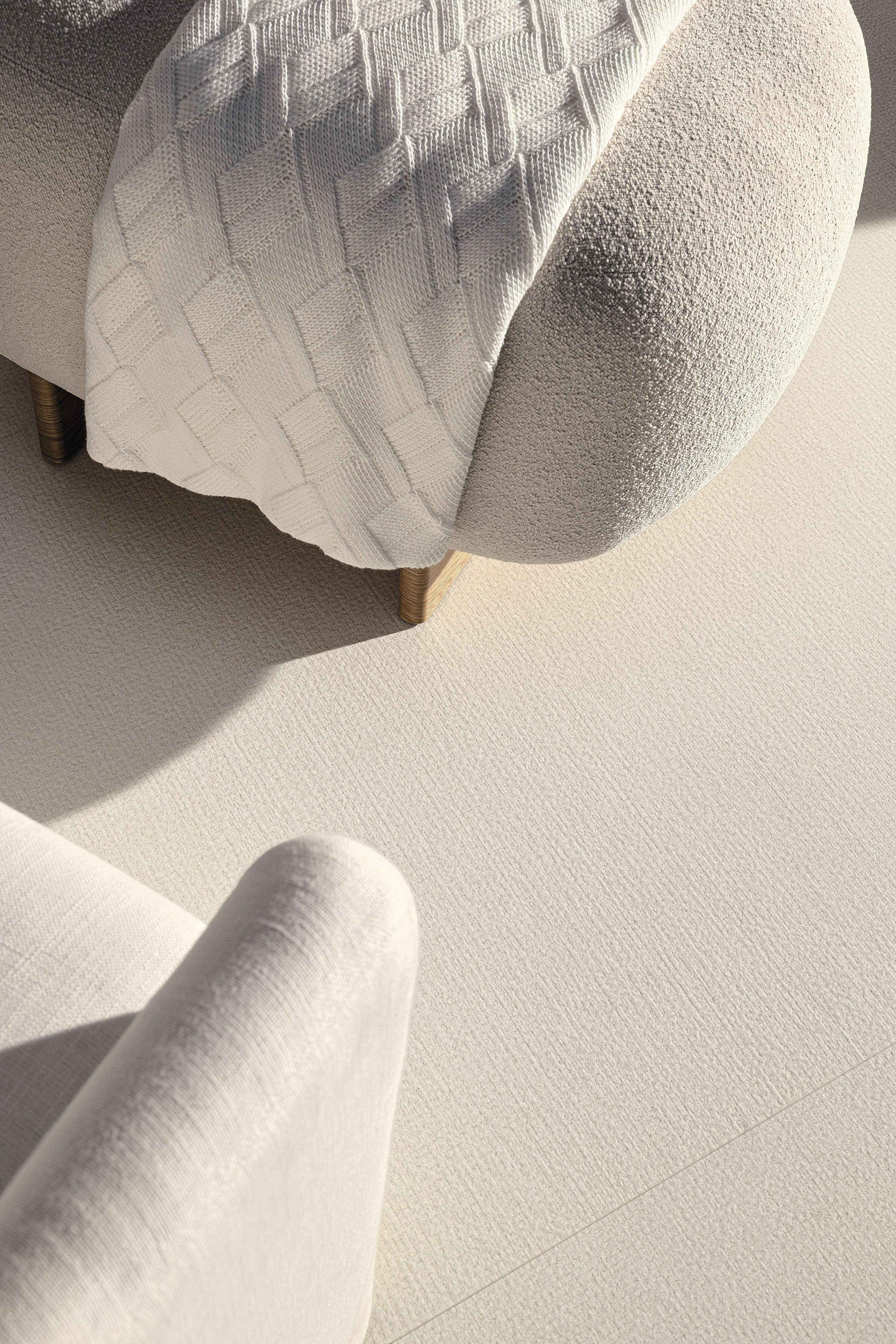 TACTILE STUDIO: Pressed Parchment Field Tile (48"x48"x7-mm | natural | rectified)