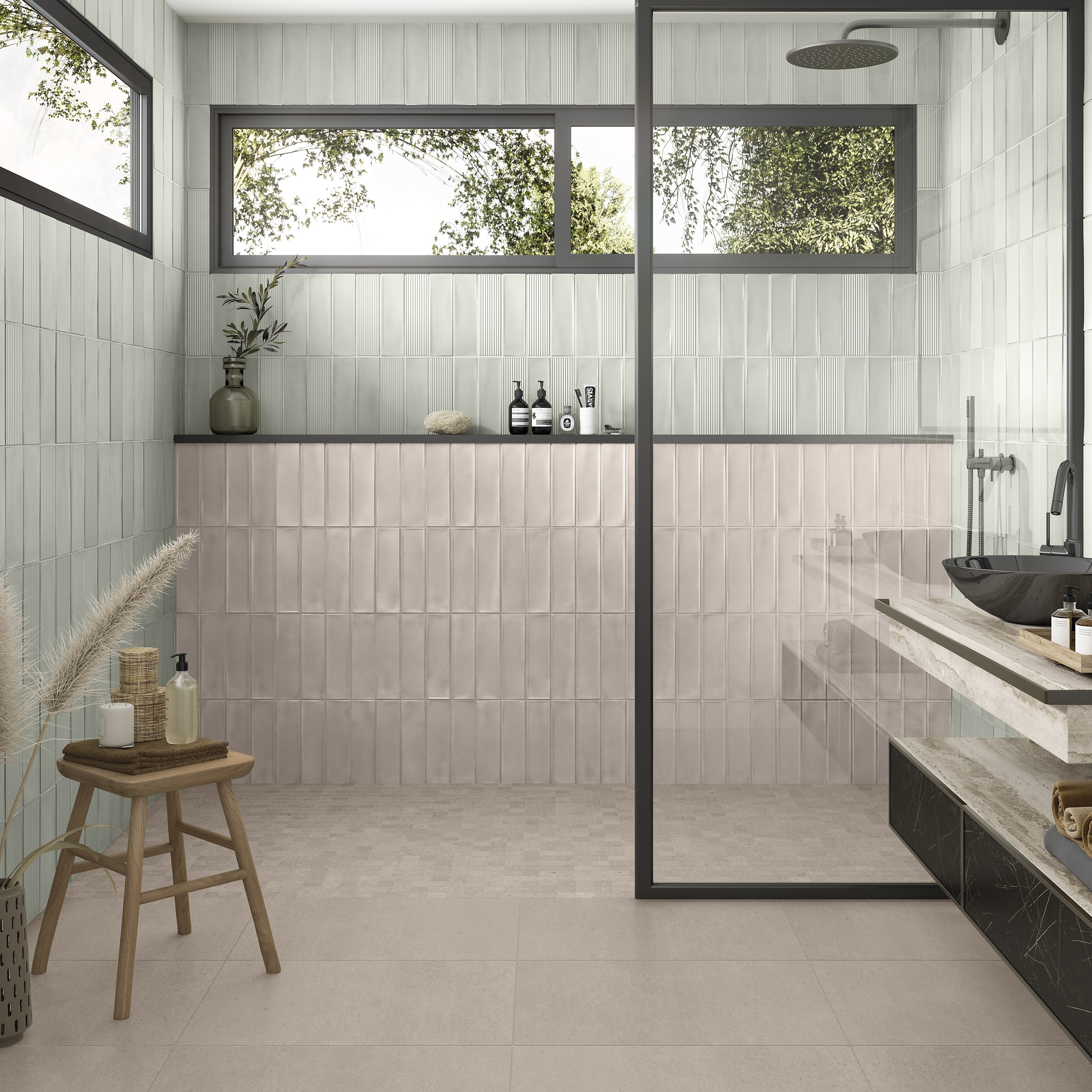URBAN ECHOES: Lunar Lustre Cove Base Trim (6"x12"x7-mm | natural | pressed)