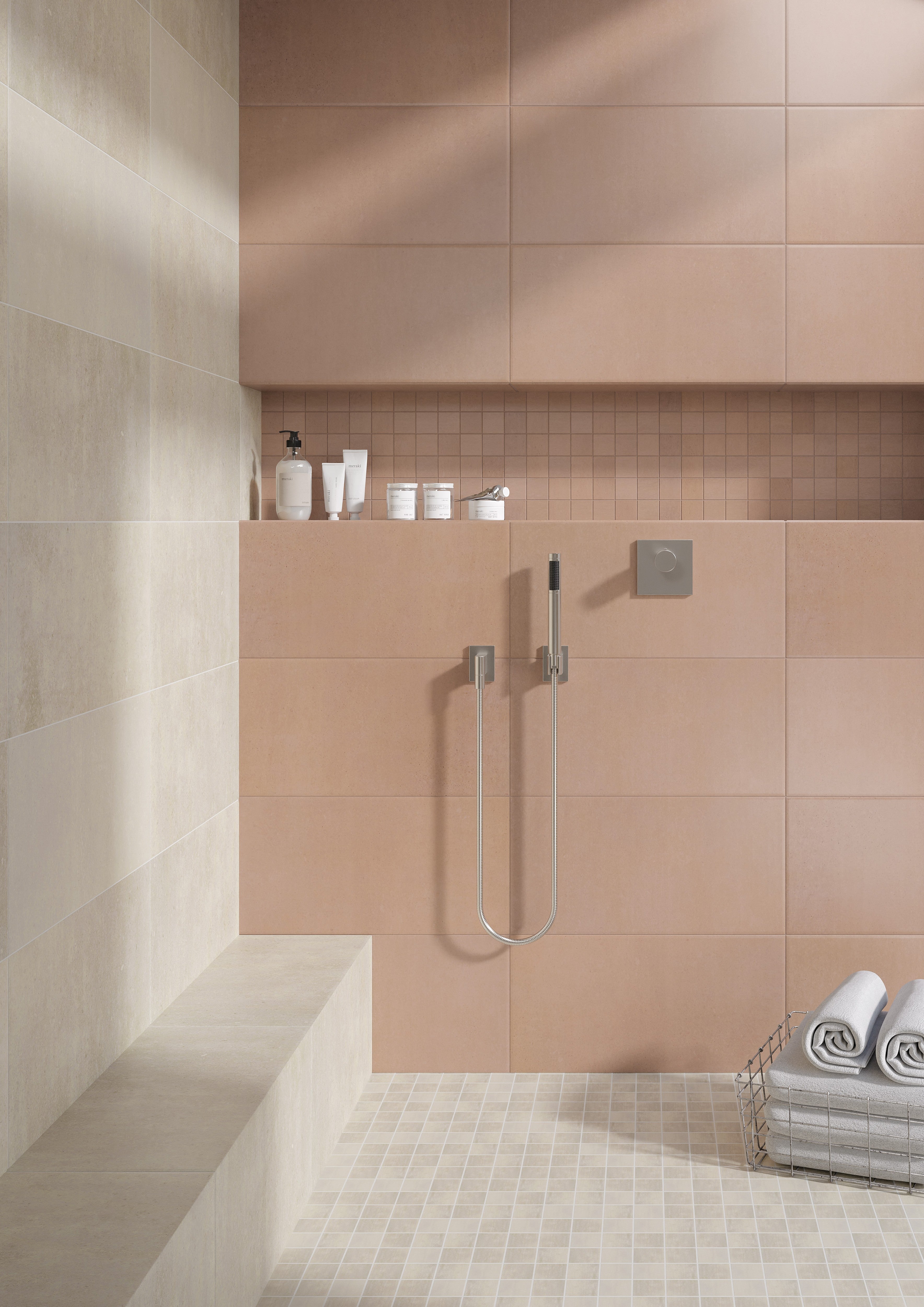 URBAN ECHOES: Rocky Retreat Bullnose Trim (3"x12"x8-mm | natural | rectified)