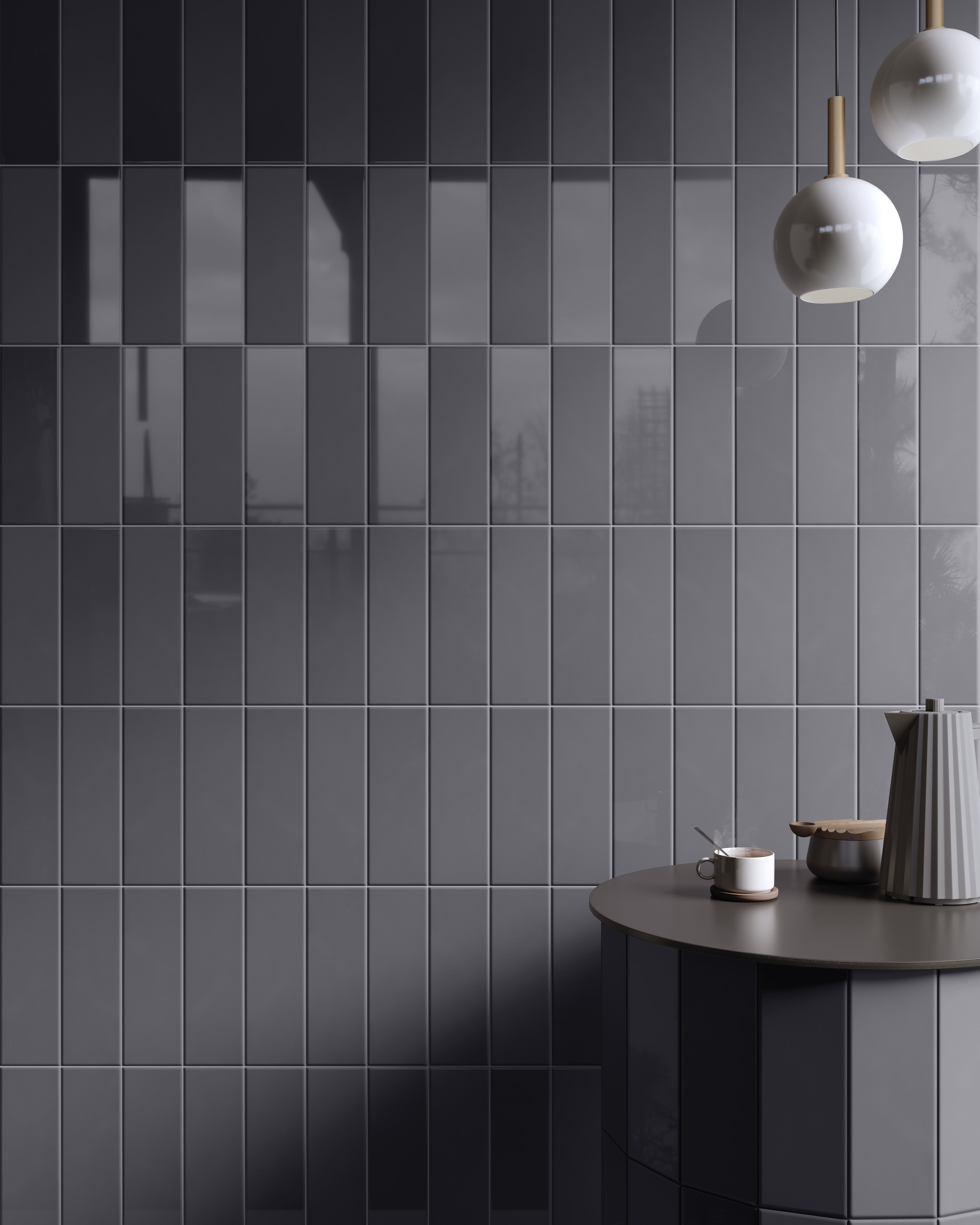 VANGUARD VISTA: Slate Vista Flow Field Tile (4"x16"x7-mm | matte | pressed)