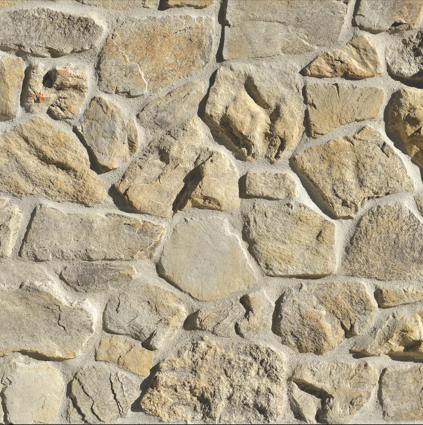 Foothill Rubble Coyote wall panels by Creative Mines, primary product image. Premium stone veneer for exterior and interior walls.