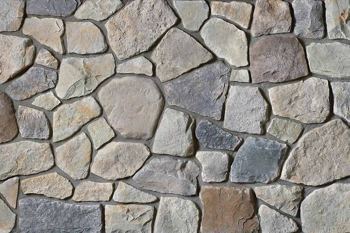 Dressed Fieldstone Echo Ridge wall panels by Cultured Stone, primary product image. Premium stone veneer for exterior and interior walls.