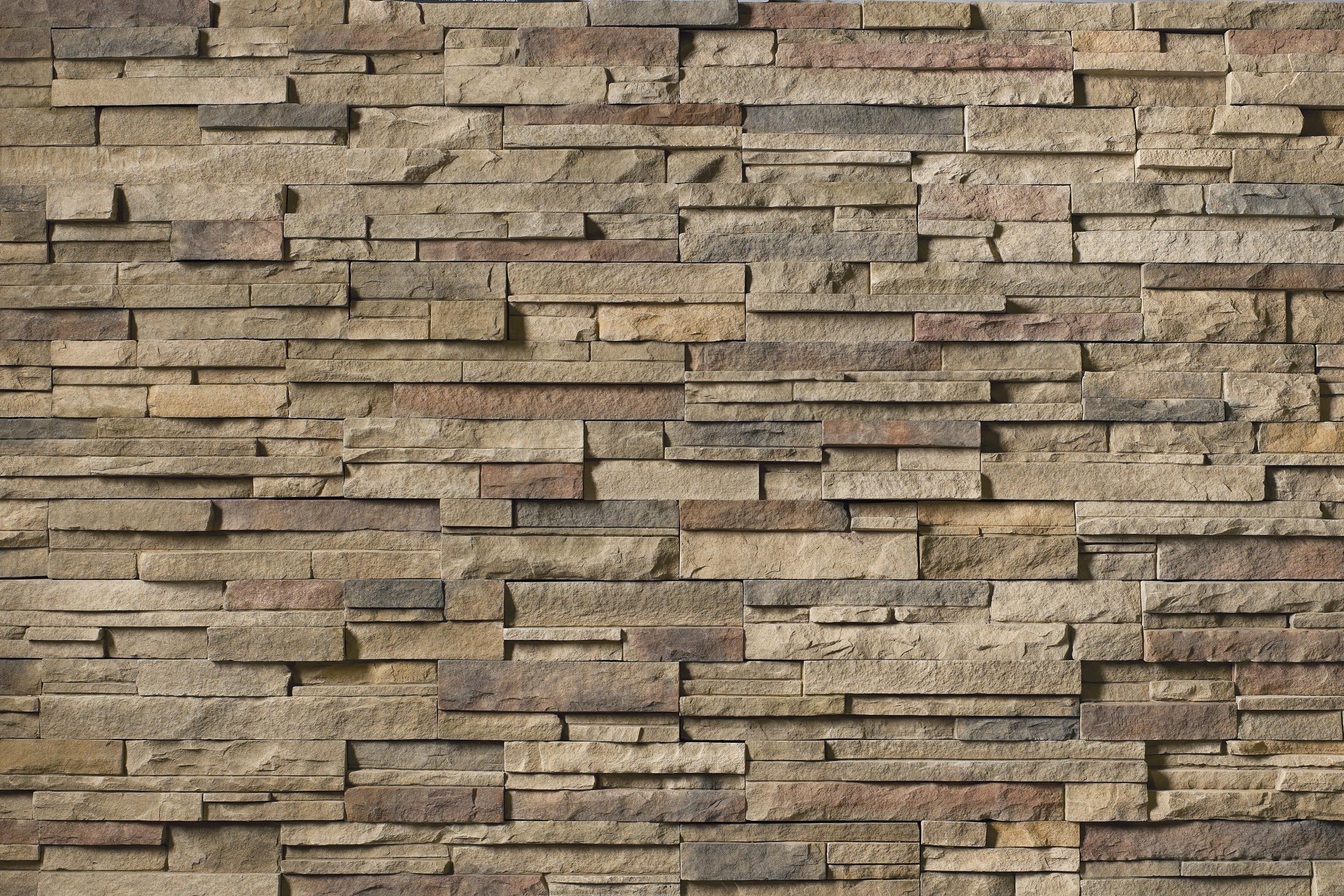 Pro-Fit Alpine Ledgestone Chardonnay wall panels by Cultured Stone, primary product image. Premium stone veneer for exterior and interior walls.