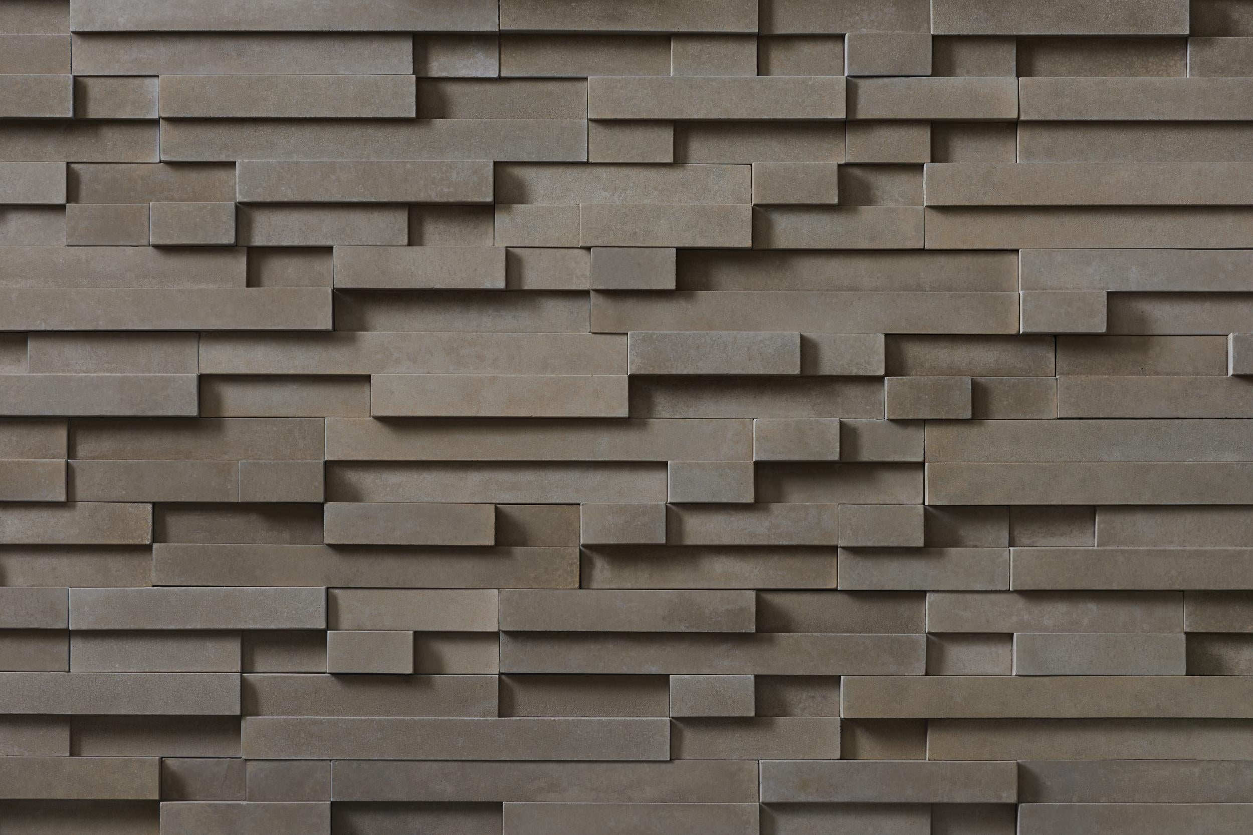 Pro-Fit Modera Ledgestone Intaglio wall panels by Cultured Stone, primary product image. Premium stone veneer for exterior and interior walls.