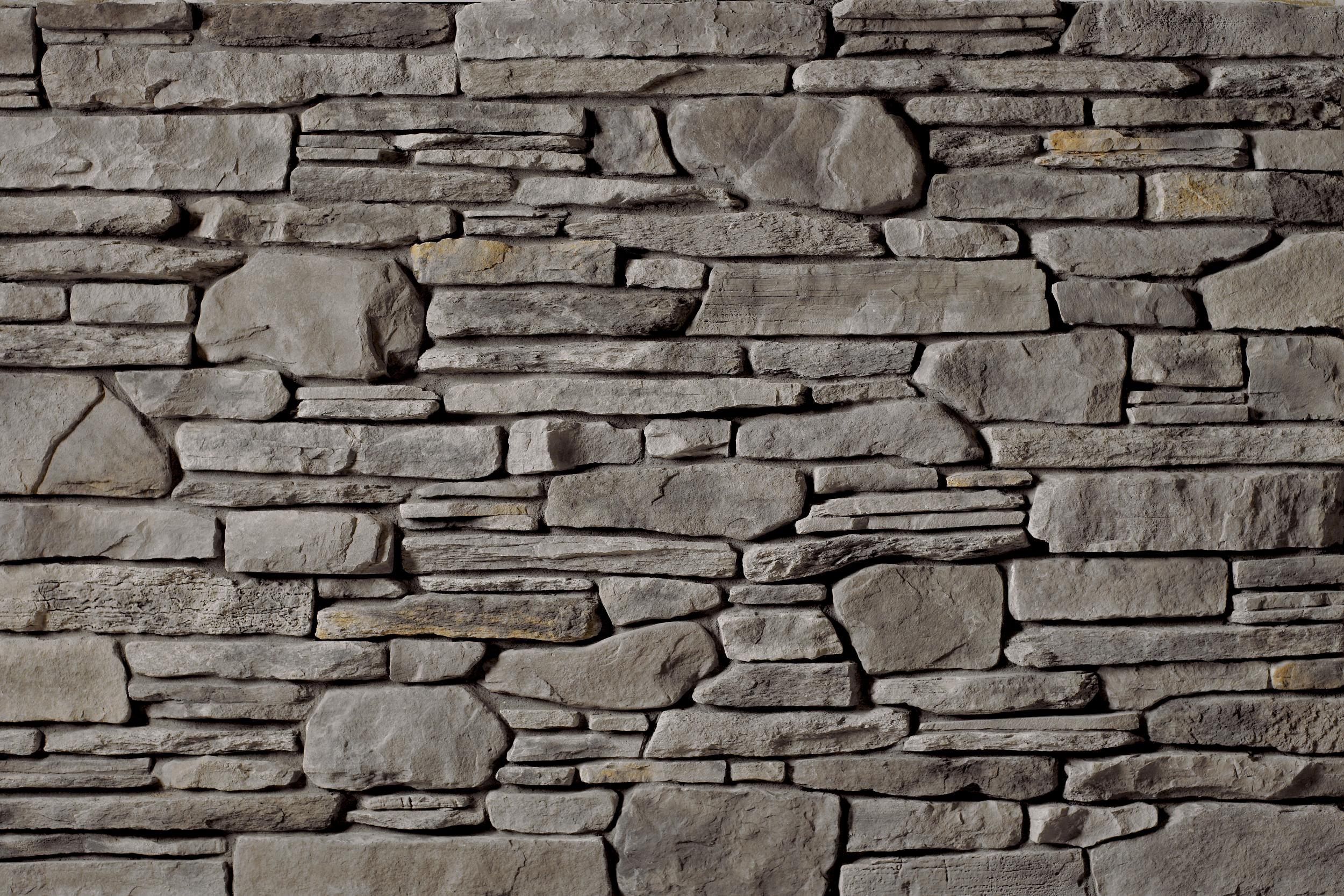 Southern Ledgestone Gray wall panels by Cultured Stone, primary product image. Premium stone veneer for exterior and interior walls.