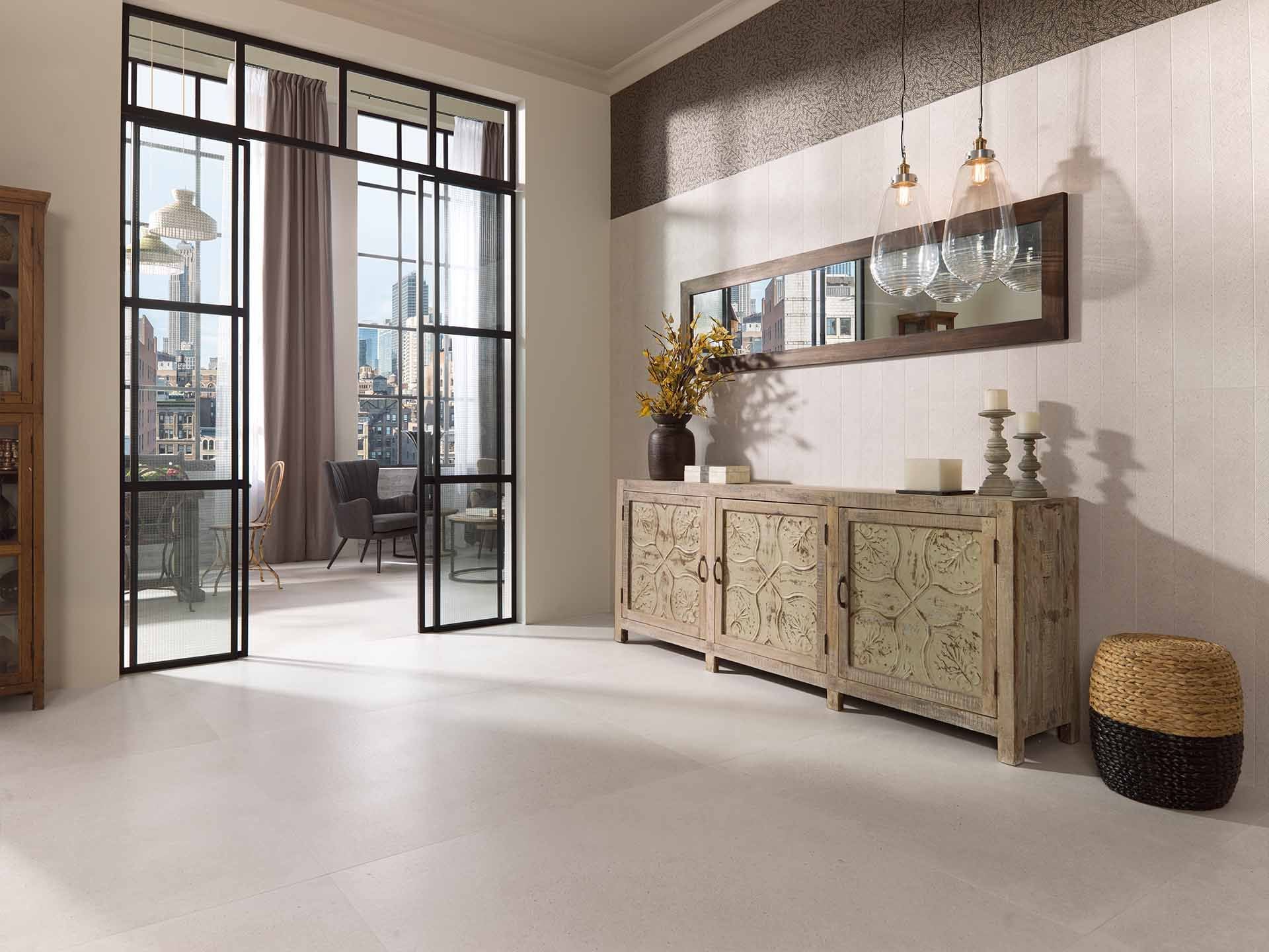 Bottega White Floor Tile (47x47x8.5-mm | matt)