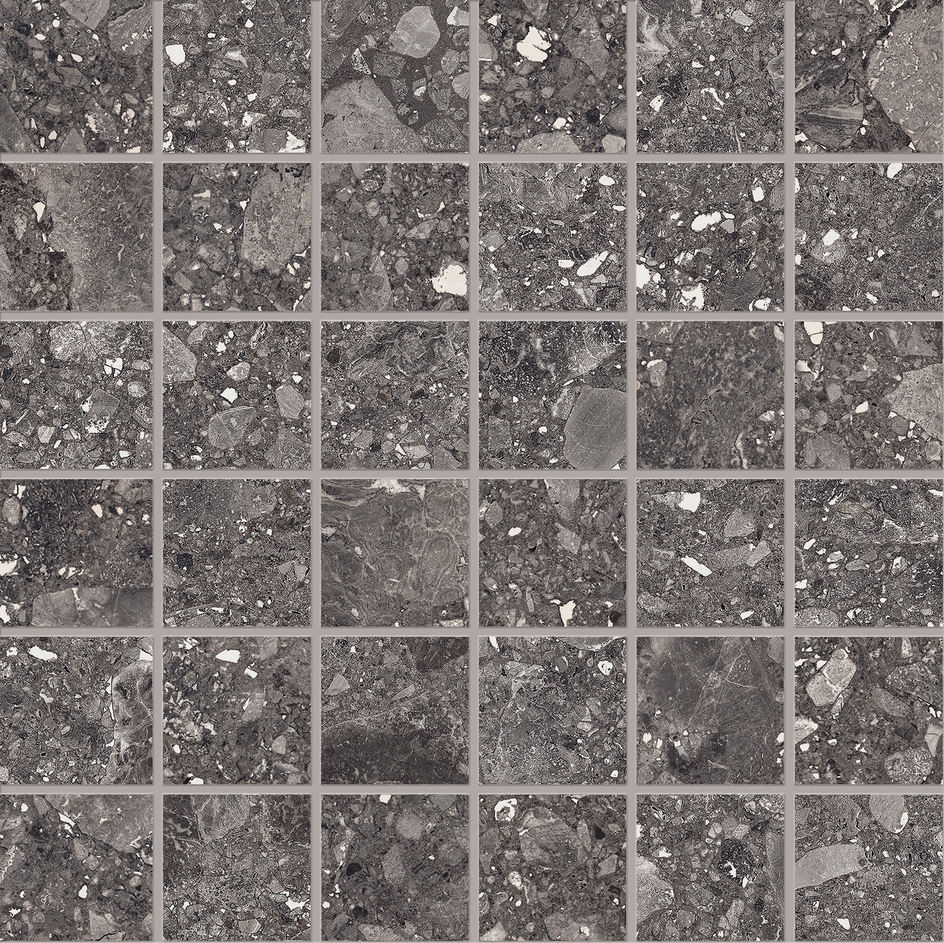 Lombarda NERO porcelain mosaic tile by Emil, lappato finish, 12"x24" size. Premium Italian porcelain for floors and walls.