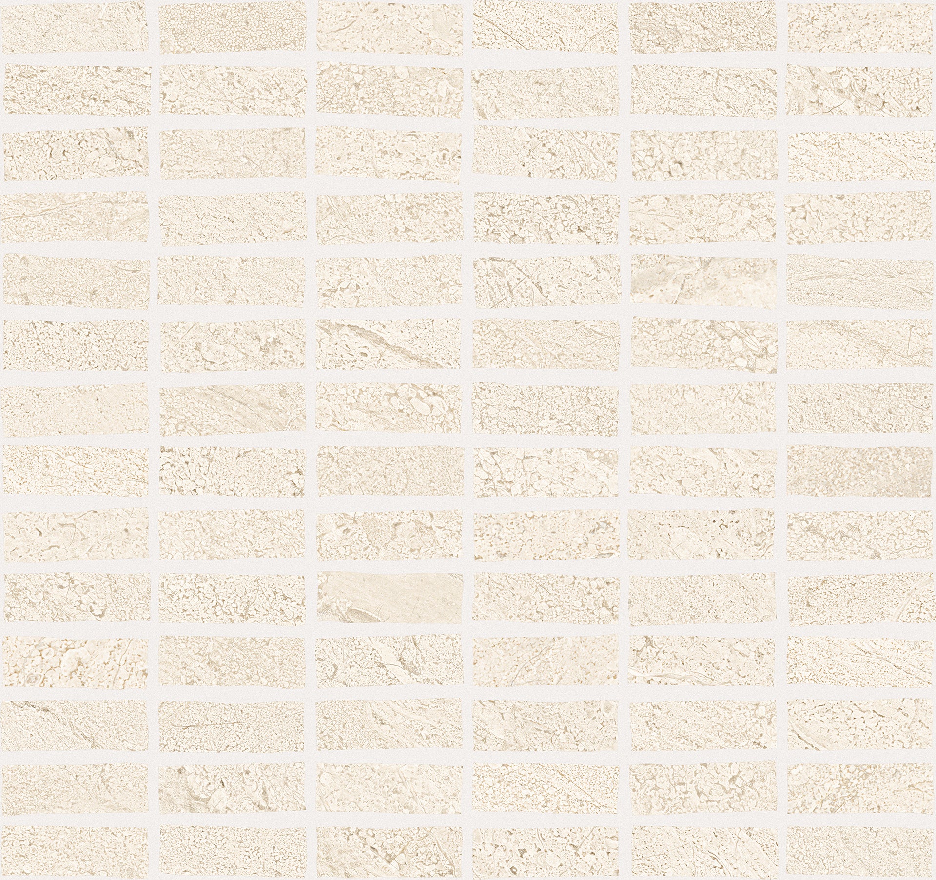 Pietra di Orosei Perla porcelain mosaic tile by Emil, silktech finish, 11 1/2"x13 1/16"x9-mm size. Premium Italian porcelain for floors and walls.