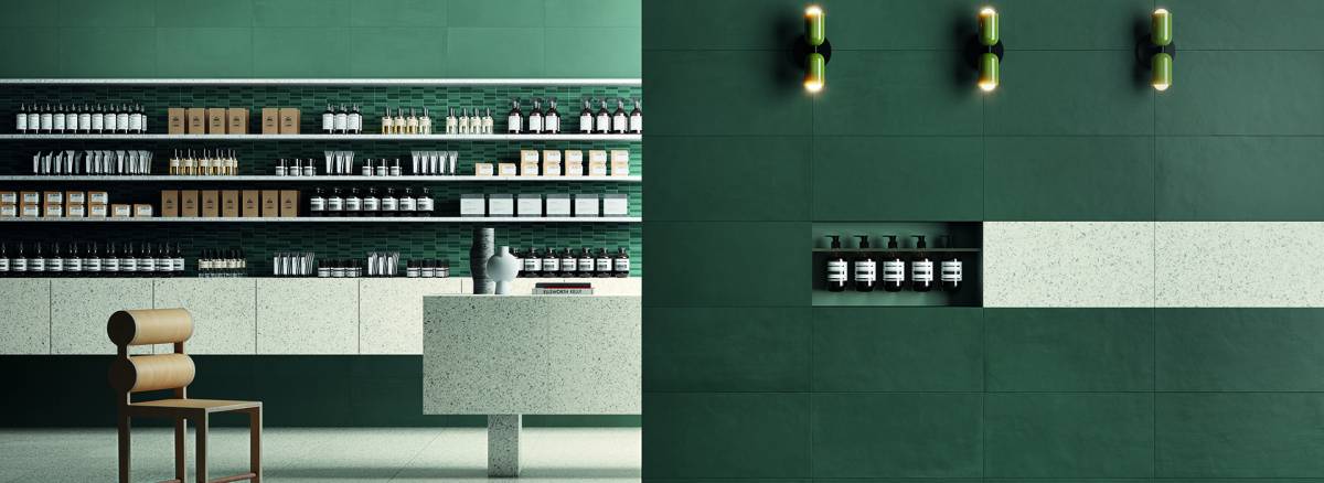 Vision Color Mix Green Straight Stack Mosaic | 12