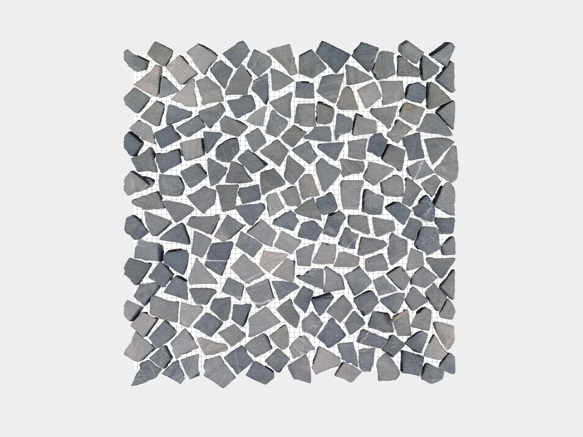 Paradise Negro Minibroken Edge Mosaic (13x13x10-mm | matt)