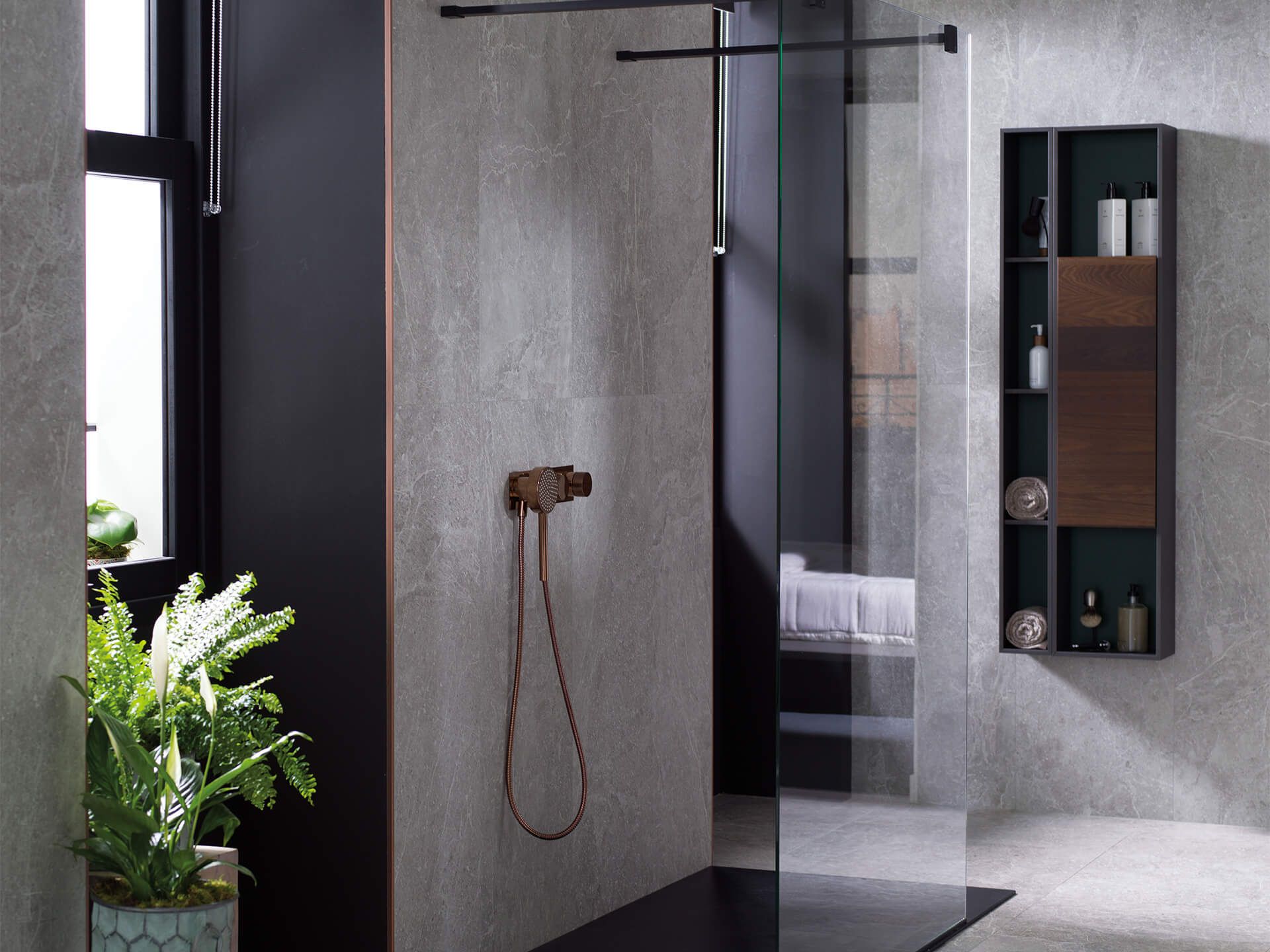 Noir Topo Wall Tile (18x47x10-mm | matt)