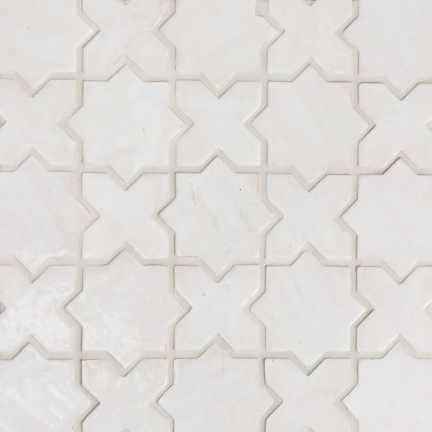 ARTEZA: Alhambra Pueblo Blanco Glazed Ceramic Field Tile (4 3/8"x4 3/8"x3"x3"x5/8" | gloss)