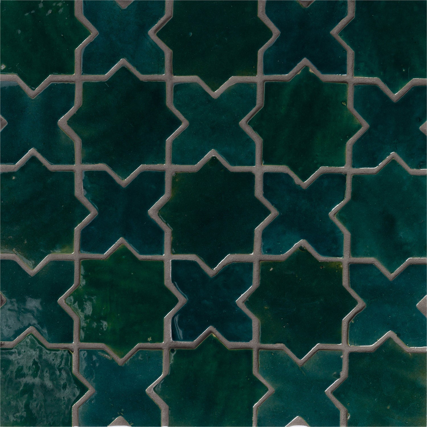 ARTEZA: Alhambra Rio Verde Glazed Ceramic Field Tile (4 3/8"x4 3/8"x3"x3"x5/8" | gloss)