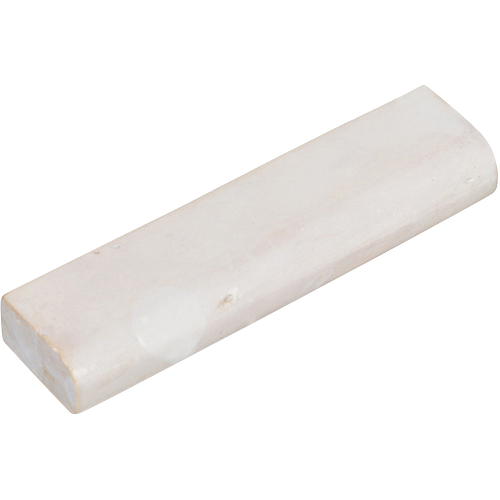 ARTEZA: Blanco Viejo Glazed Ceramic Bullnose Trim (1"x4"x1/2" | gloss)