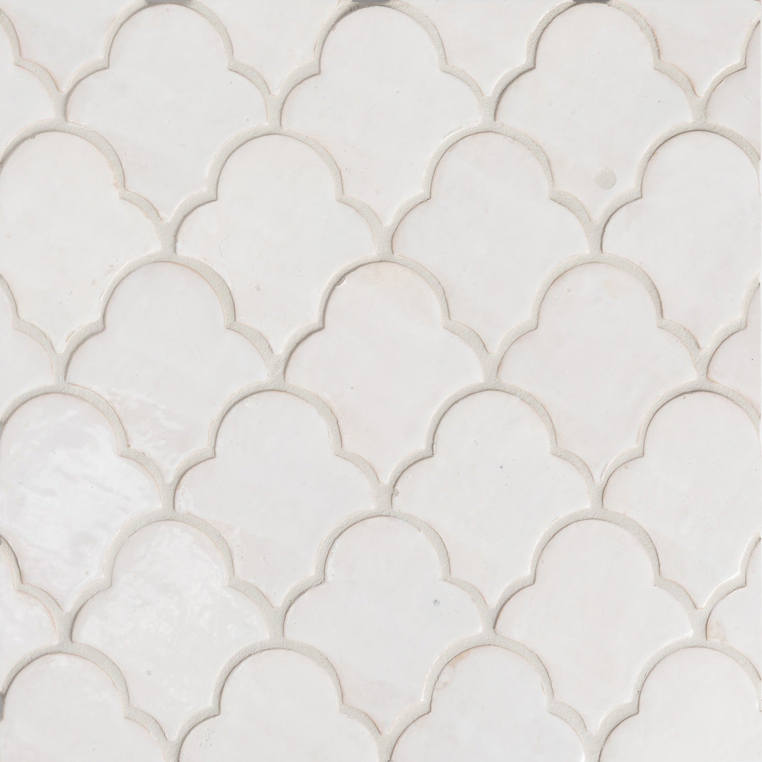 ARTEZA: Cadiz Pueblo Blanco Glazed Ceramic Field Tile (3"x3"x5/8" | gloss)