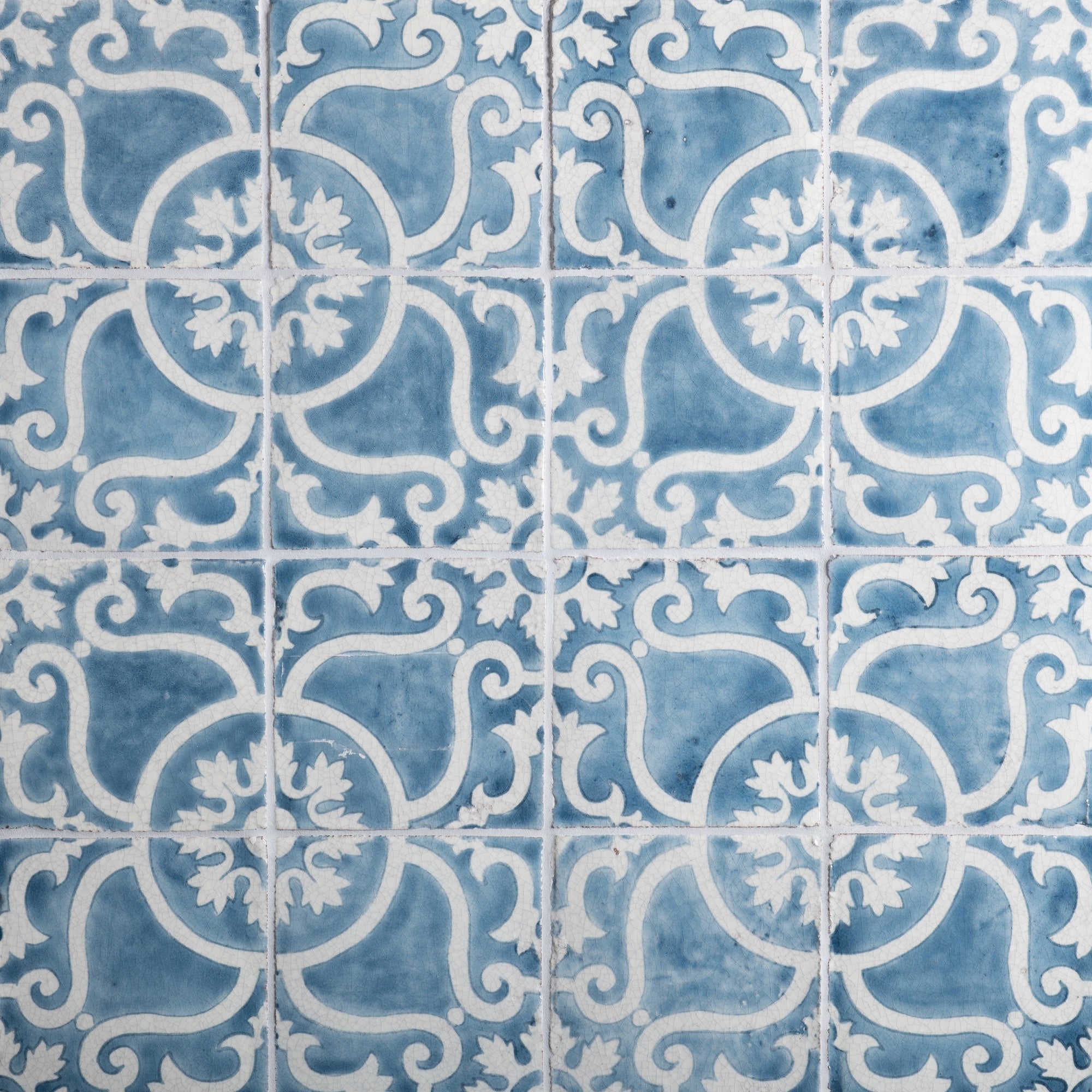 MAJOLICA: Lisbon Atlantica Glazed Terracotta Field Deco Tile (6"x6"x3/4" | gloss)