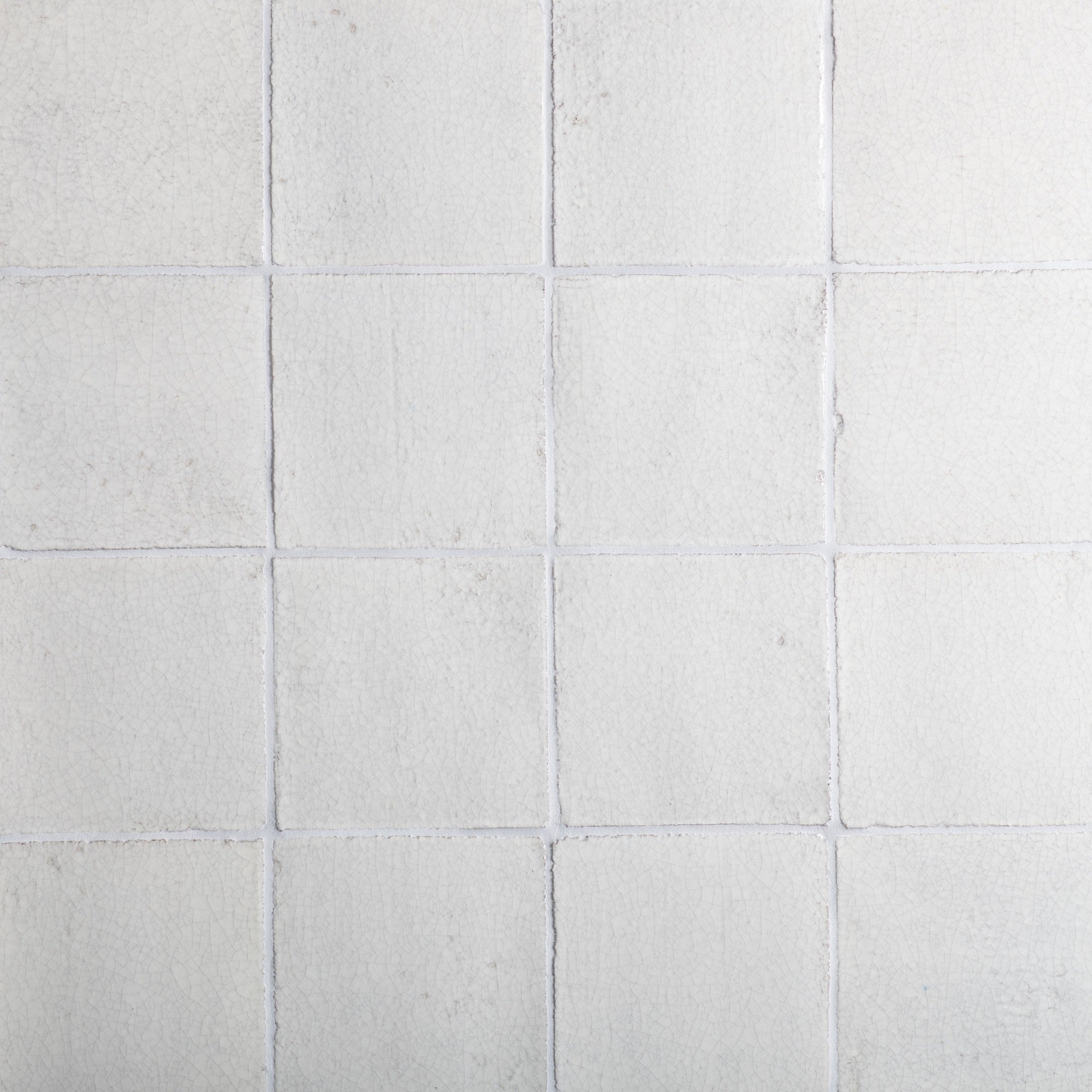 MAJOLICA: White Glazed Terracotta Field Tile (6"x6"x3/4" | gloss)