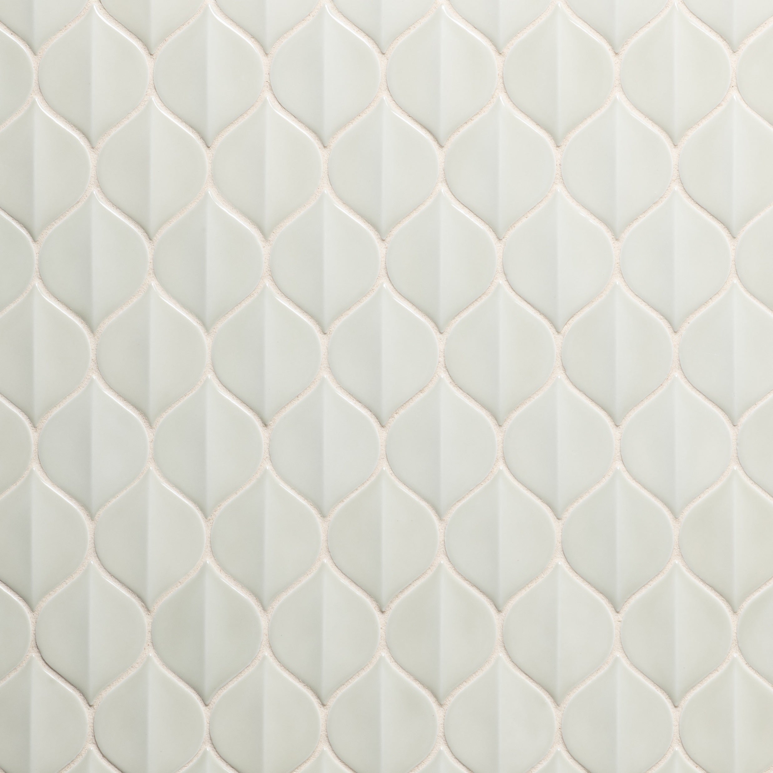 MIRAMAR: Petal Sage Glazed Ceramic Mosaic (11 1/8"x11 7/16"x5/16" | gloss)