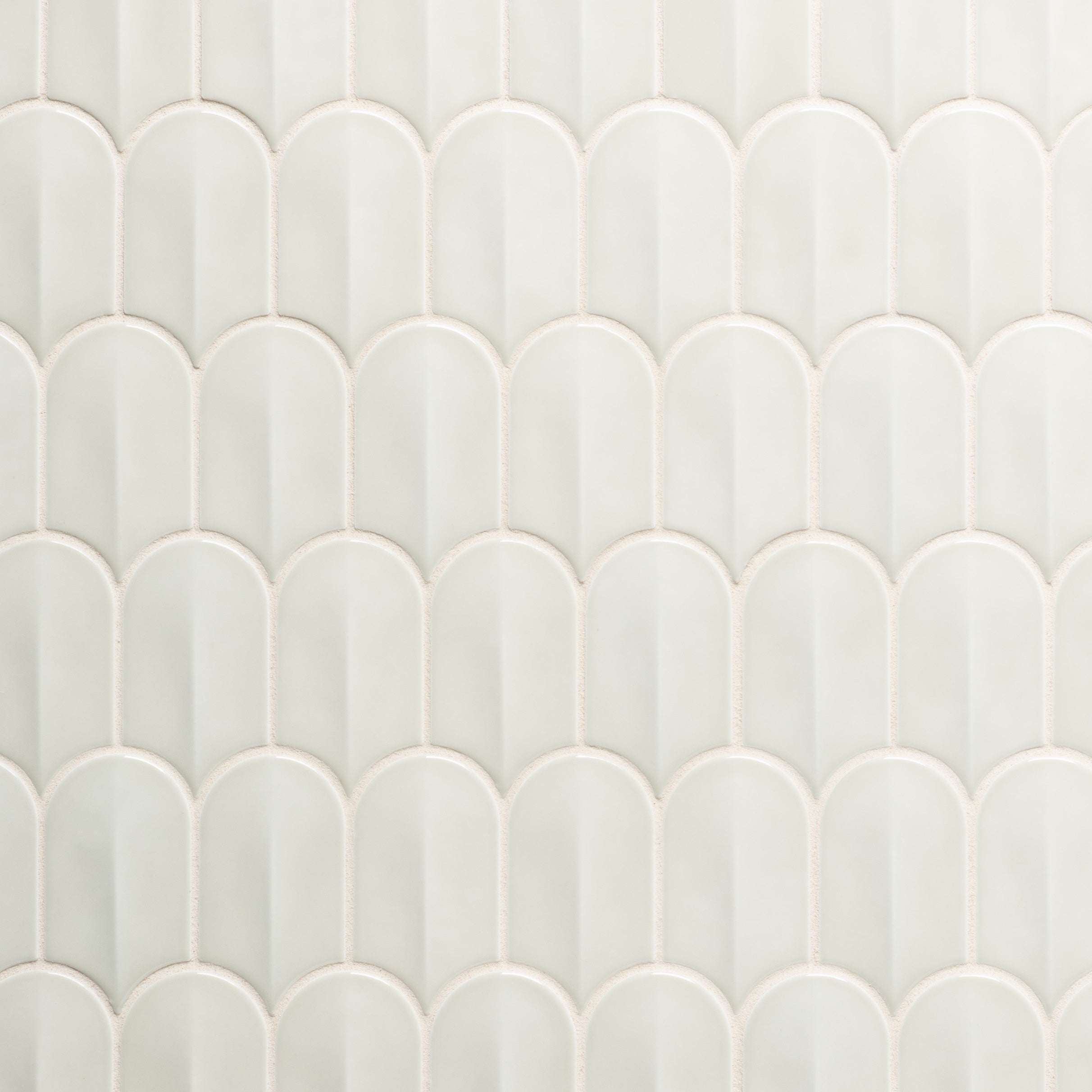 MIRAMAR: Scale Sage Glazed Ceramic Mosaic (11 3/4"x10 9/16"x5/16" | gloss)