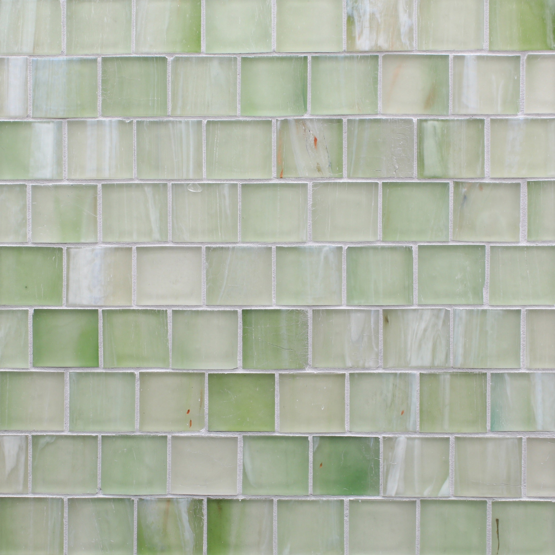 SHORELINE: Palm Glass Staggered Joint Mosaic (11 3/16"x12 5/16"x1/4" | silk)