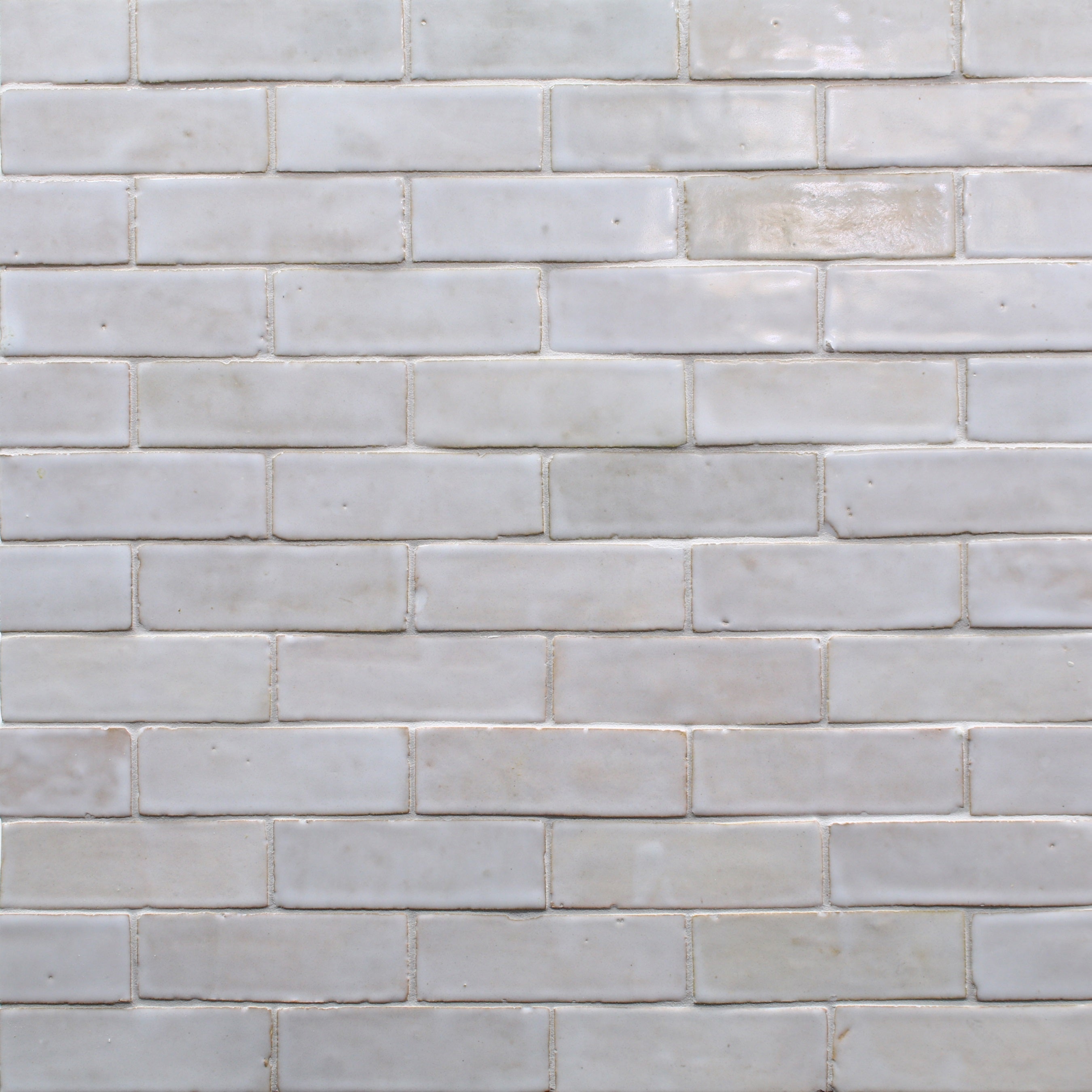 ZEL: Bejmat Fez White Glazed Zellige Field Tile (2"x6"x1/2" | gloss)