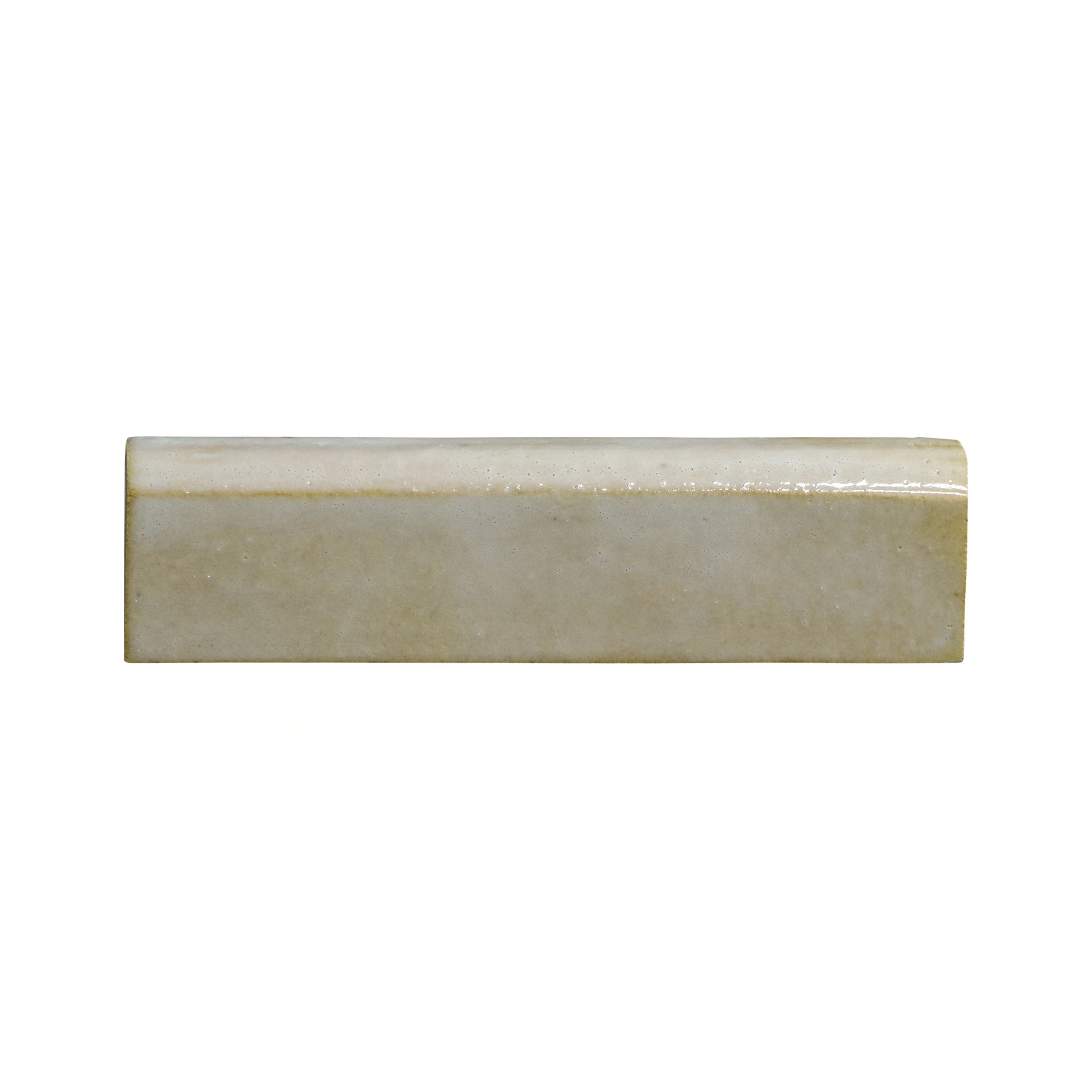 ZEL: Fog Glazed Zellige Petite Bullnose Trim (1"x4"x1/2" | gloss)